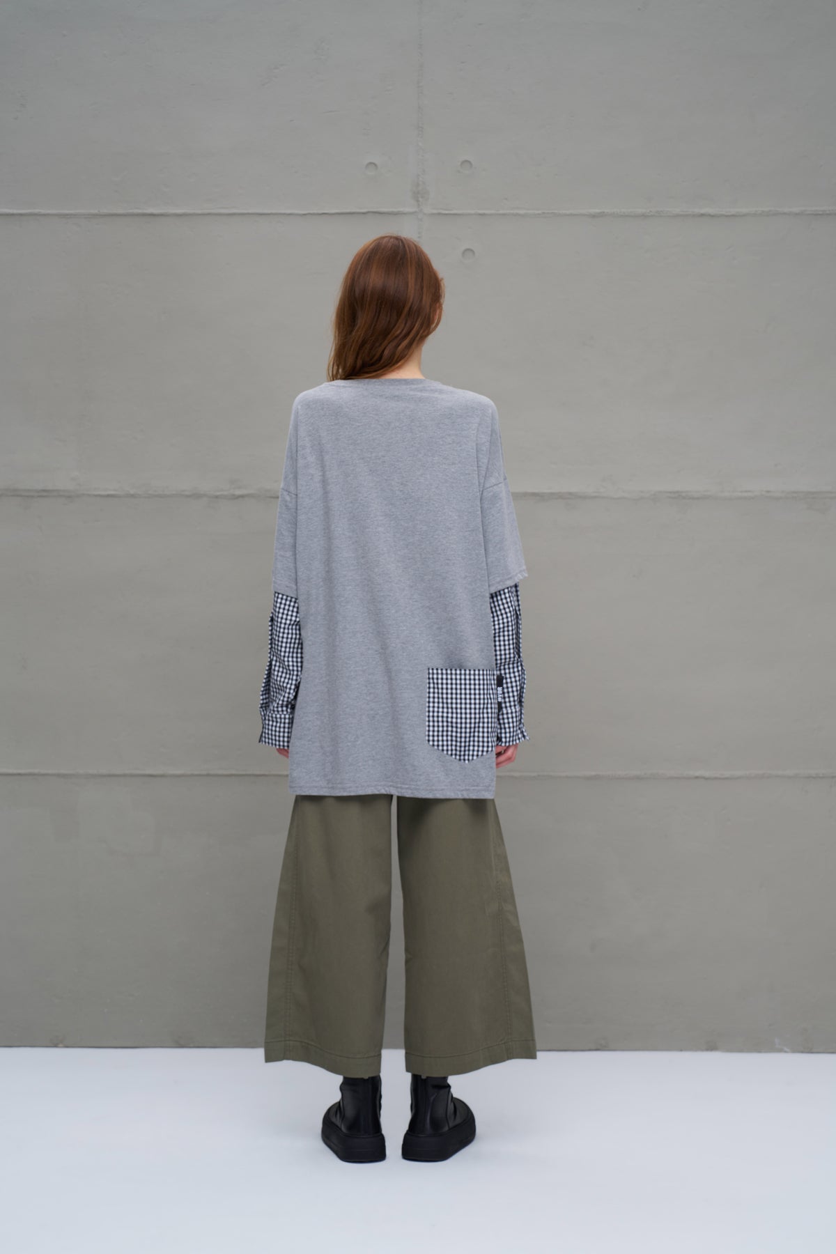 Anthracite Melange Oversized T-shirt 18033