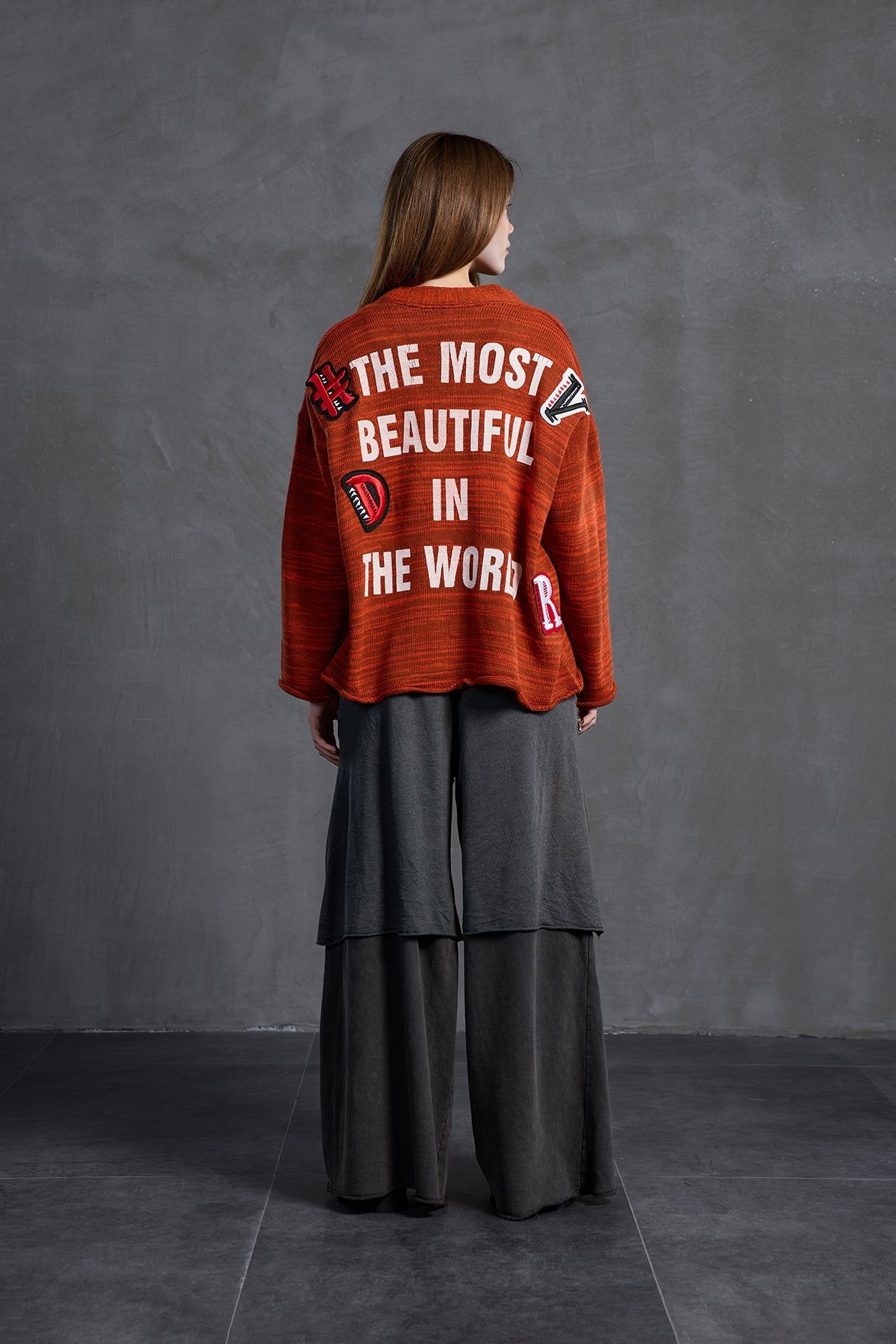 Black Wide-leg Oversize Trousers 18040