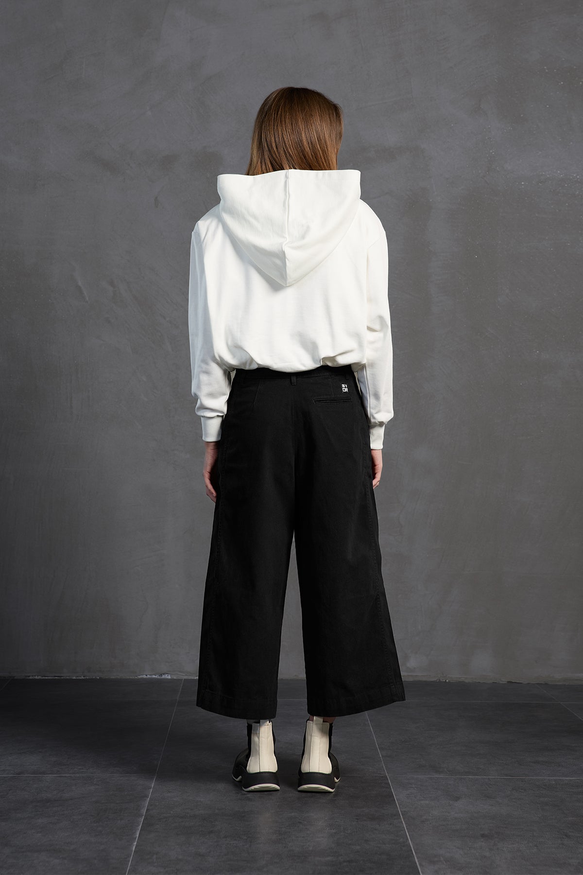 Black Wide-leg Trousers 18106