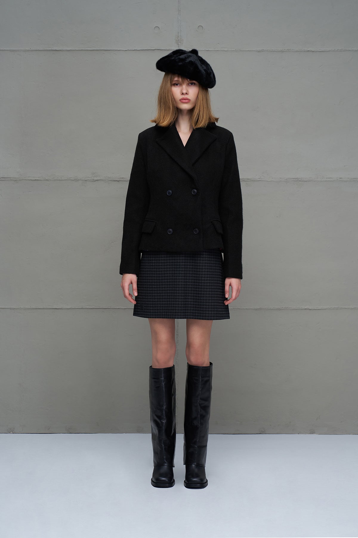 Black Buttoned Jacket 18110