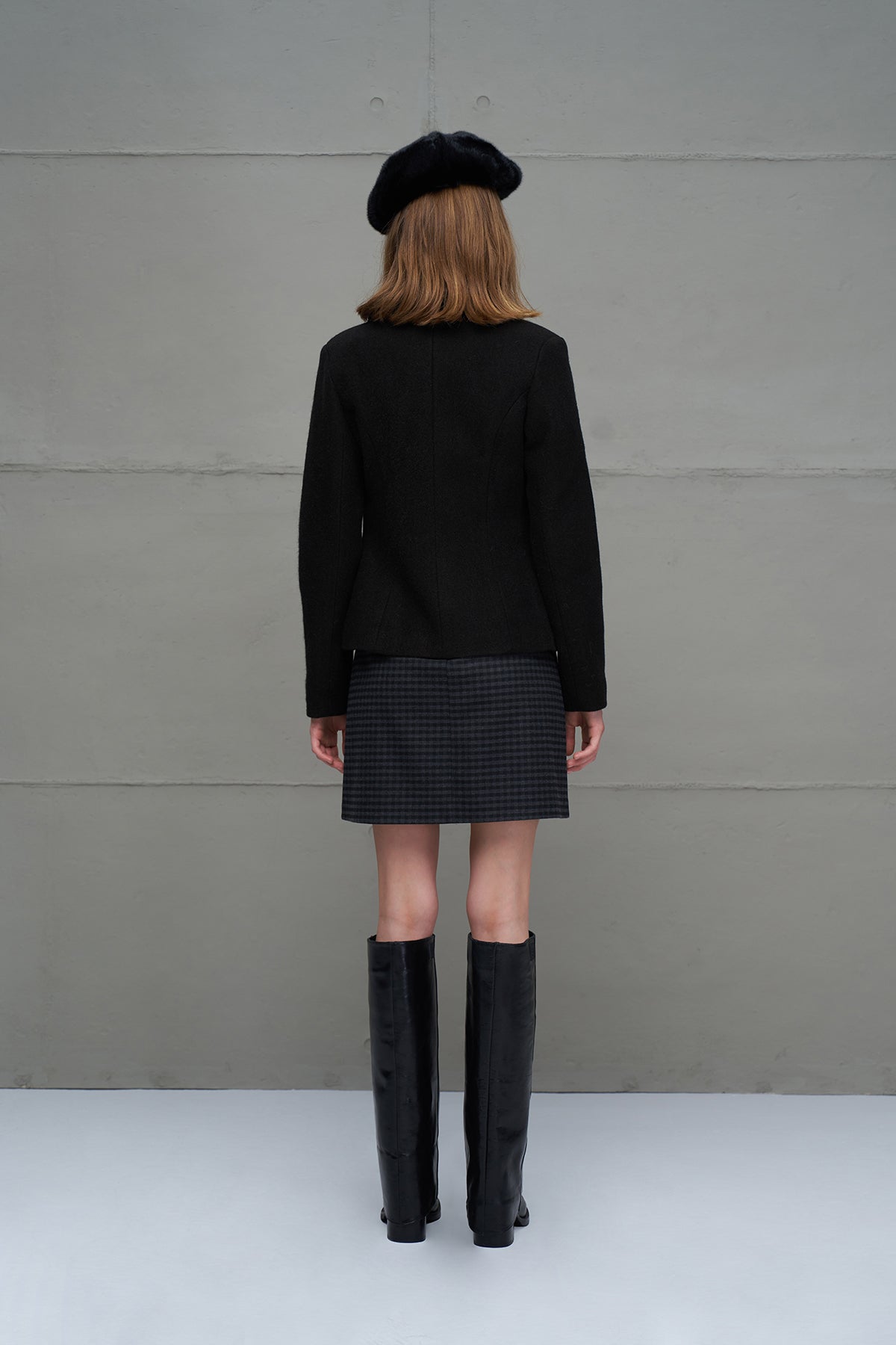 Black Buttoned Jacket 18110