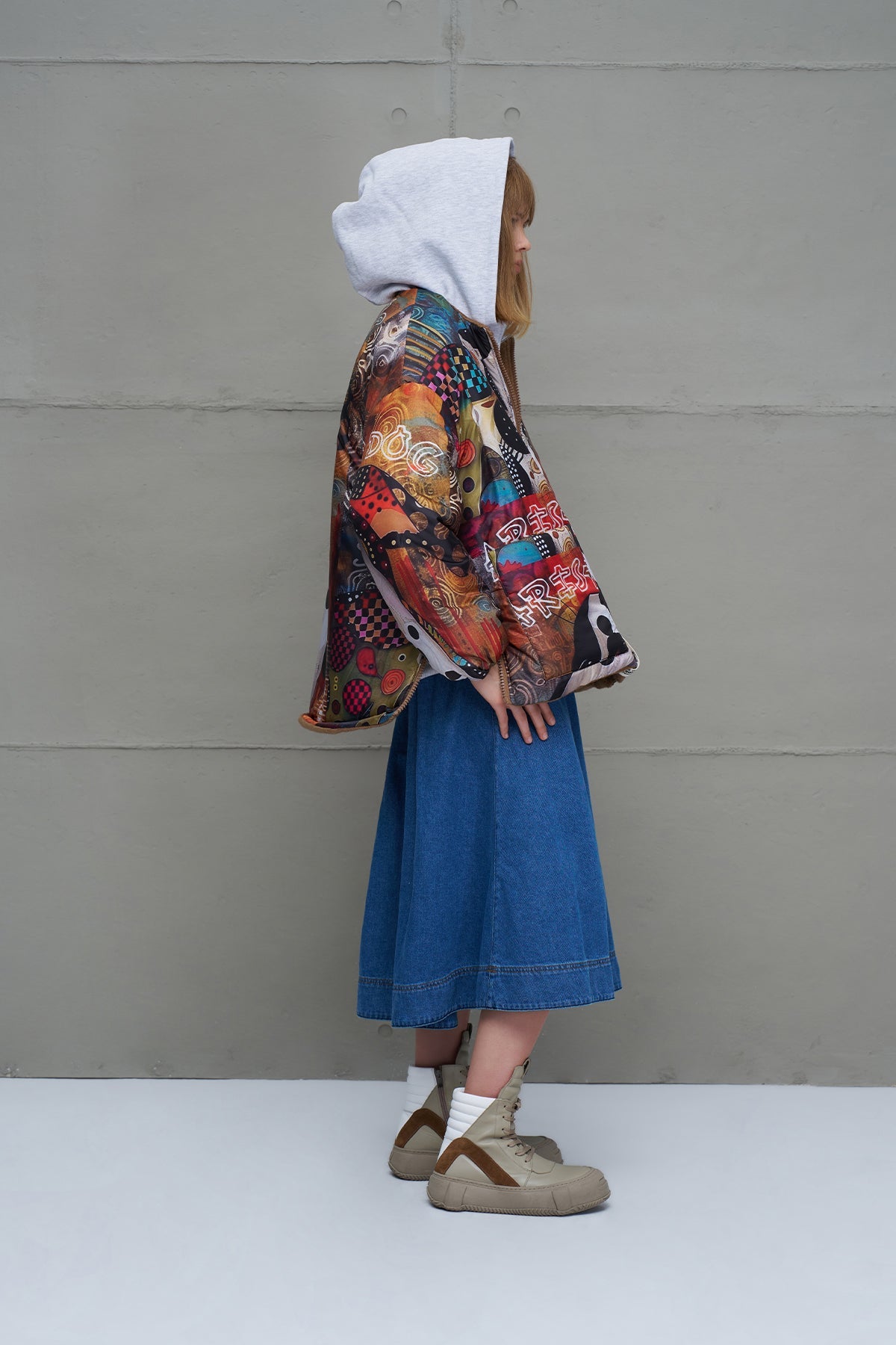 Camel Reversible Drawstring Oversized Coat 18135