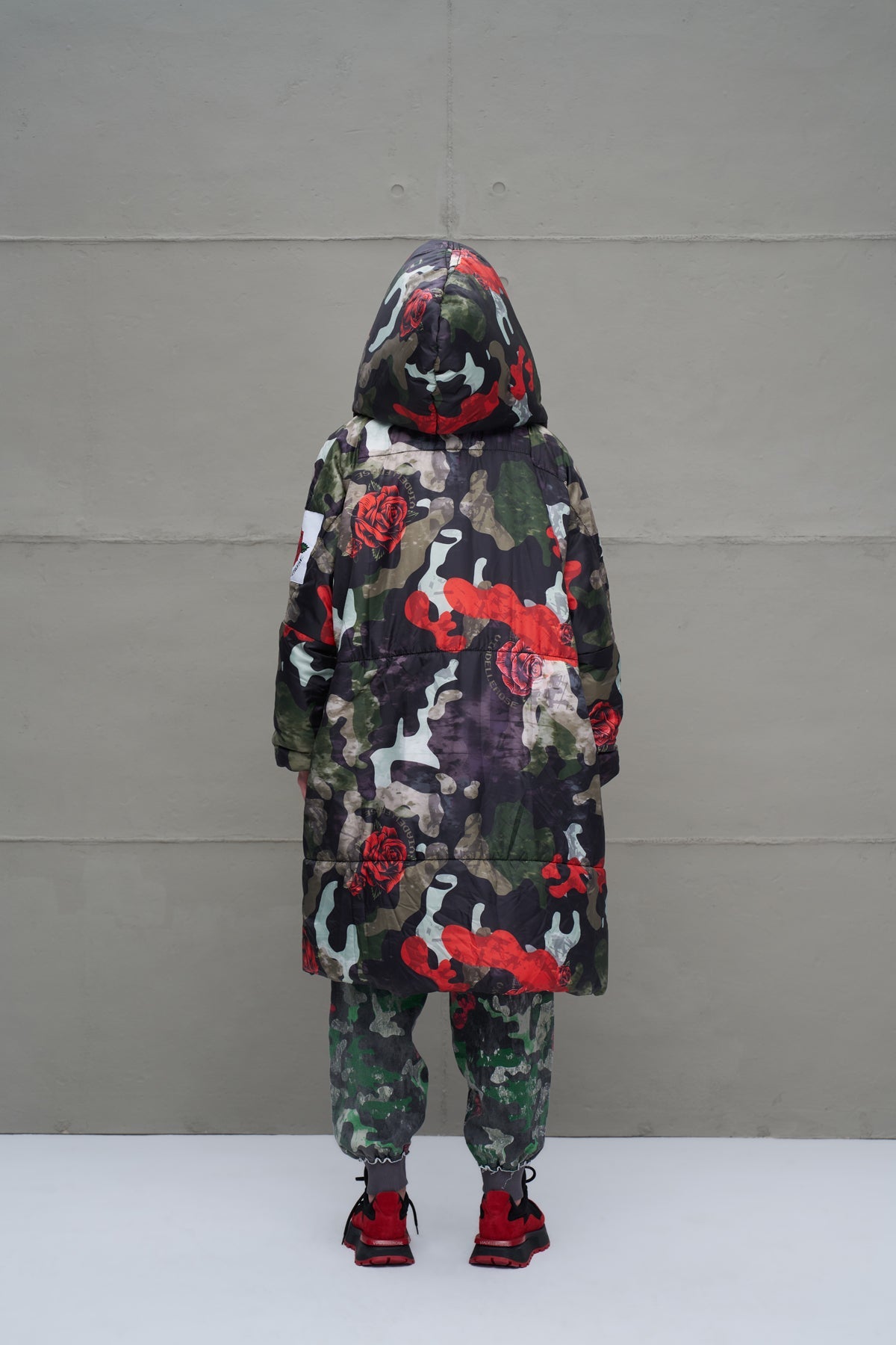 Camo Camouflage Puffer Long Oversized Coat 18136