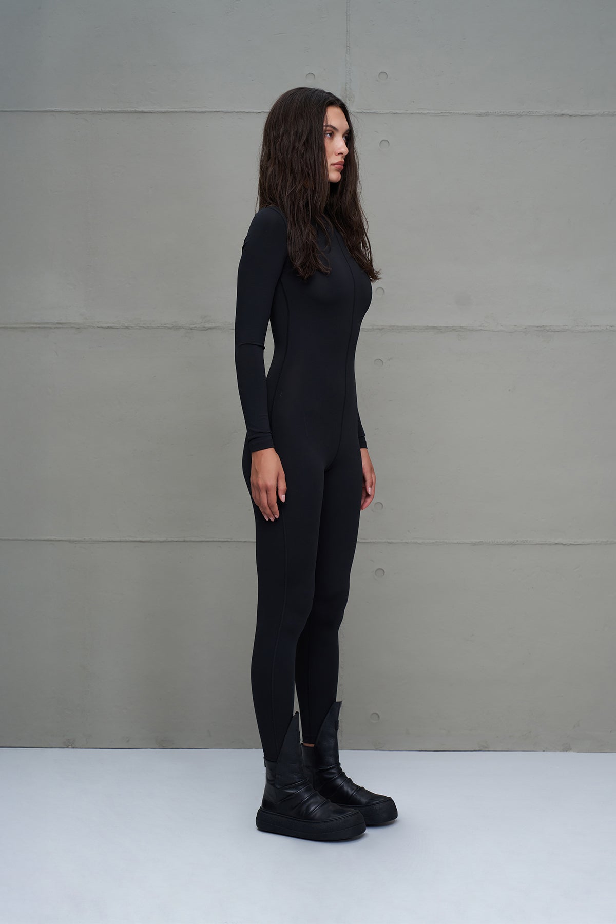 Black Turtleneck Jumpsuit 18149