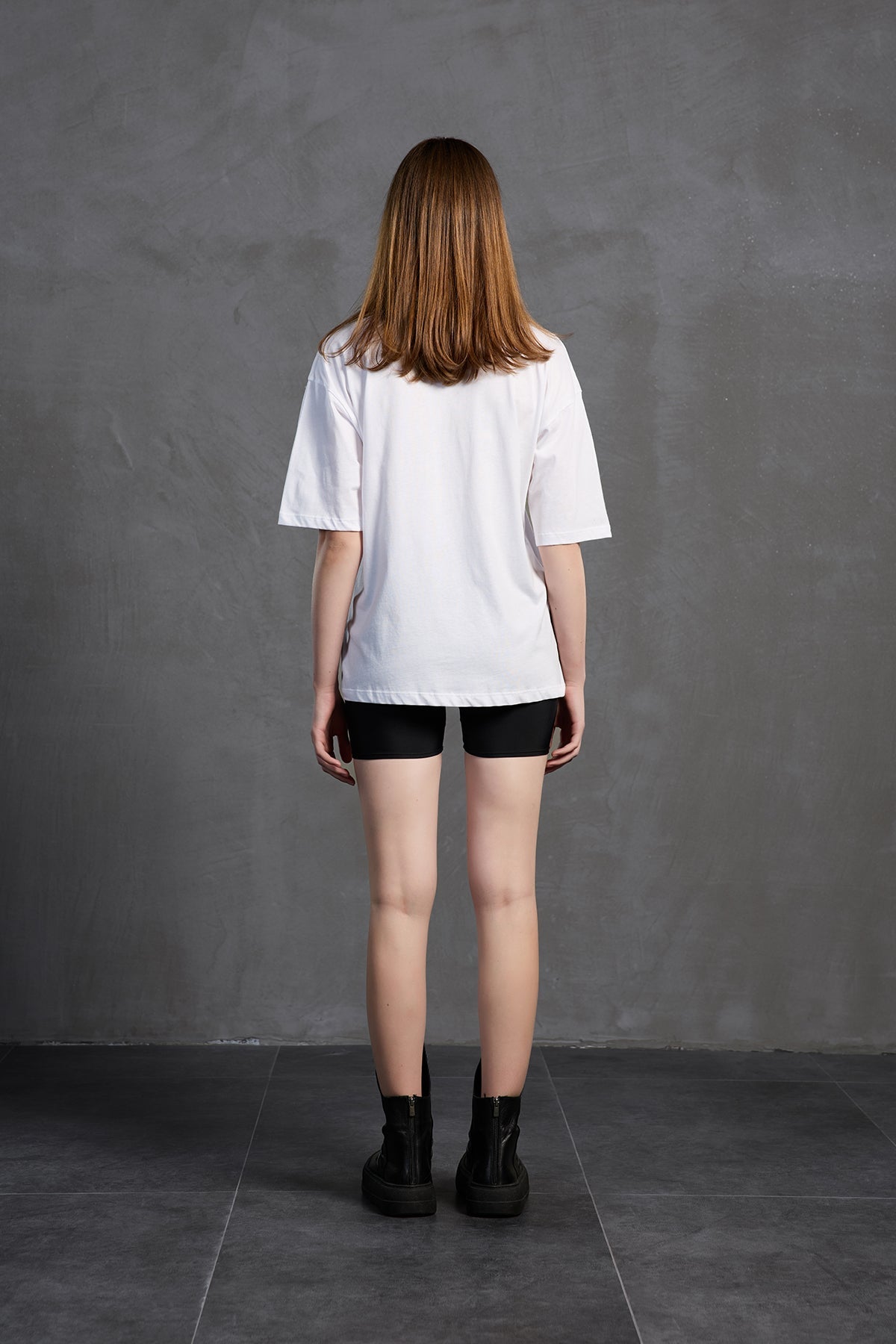 White Slogan-print Oversized T-shirt 18169