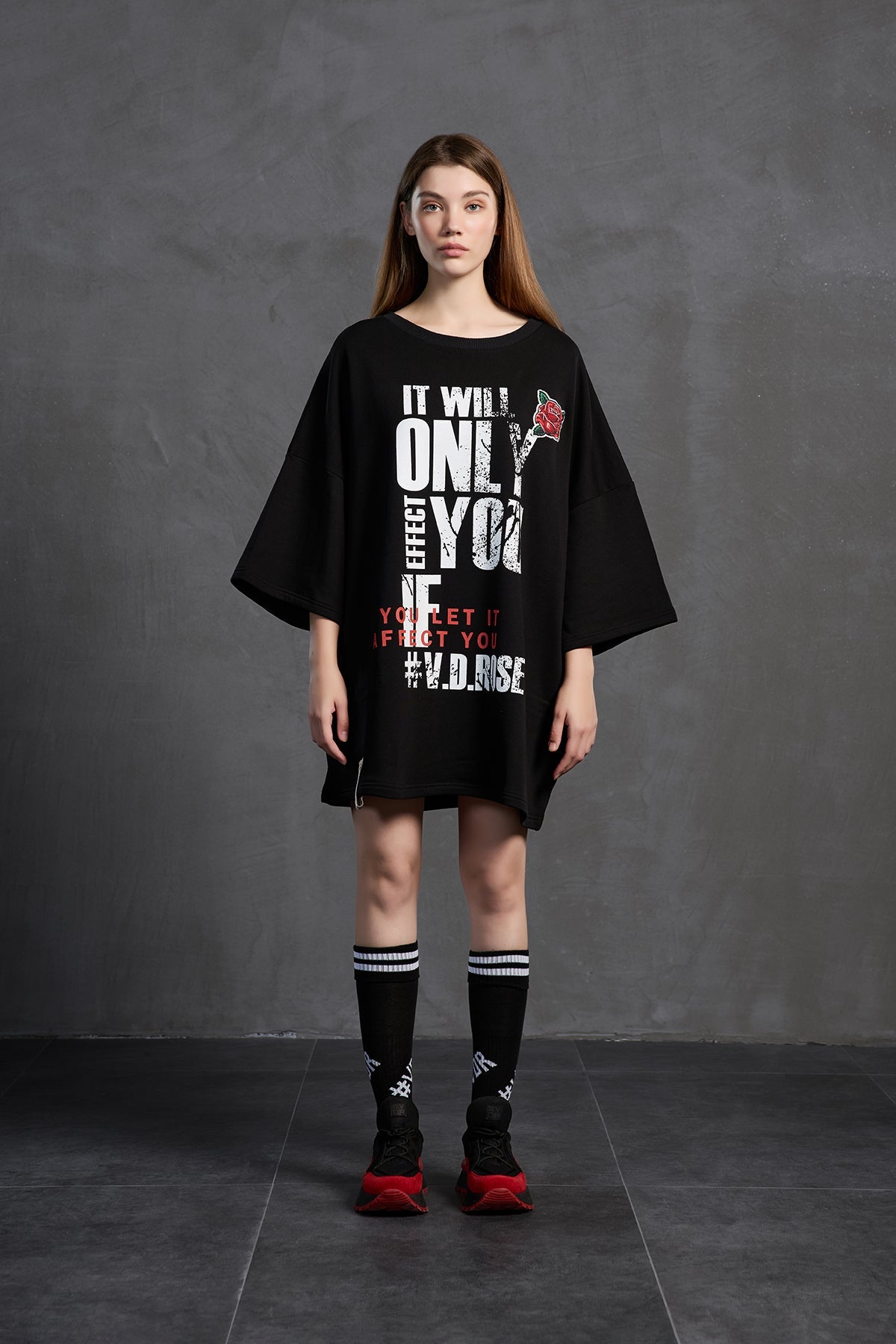 Black Oversized Sweatshirt 18215