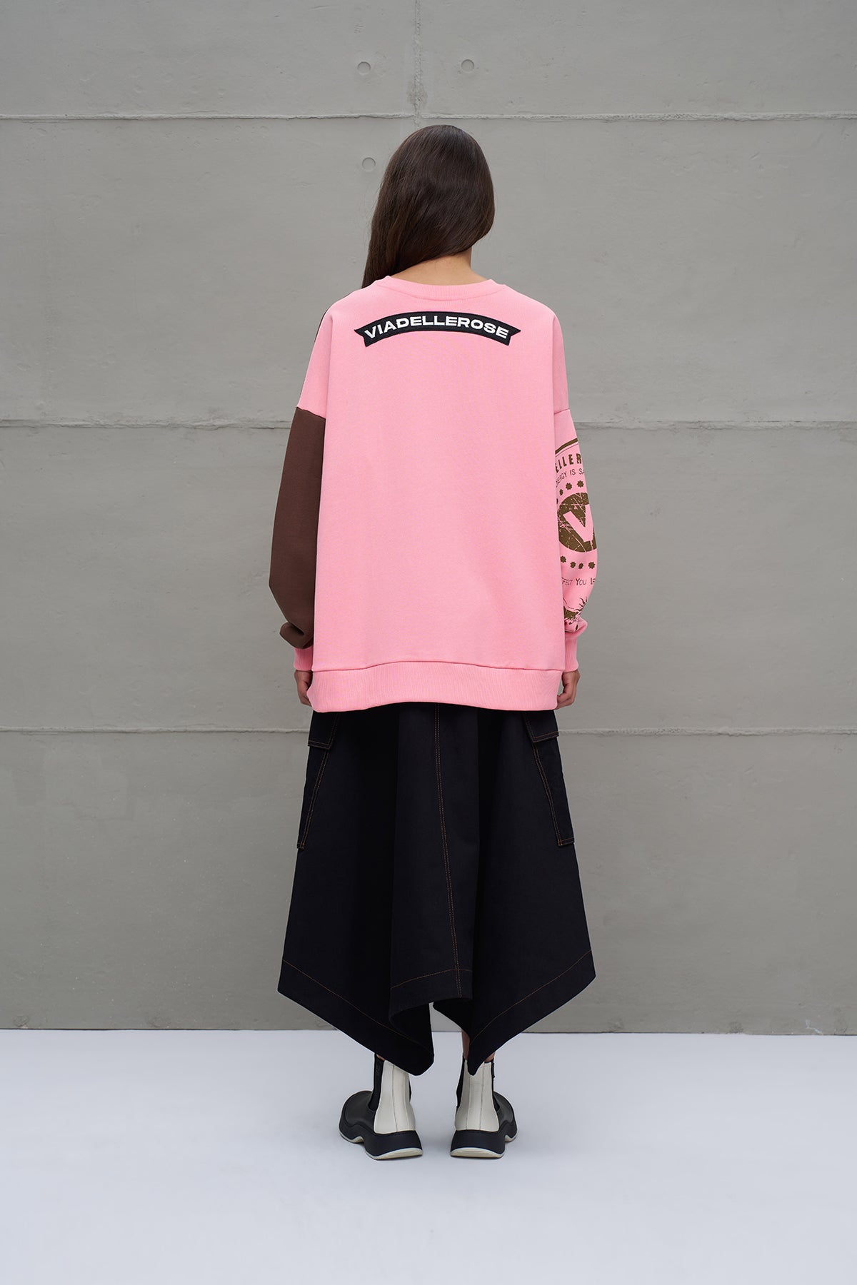 Multicolor Printed Oversize Sweatshirt 18219