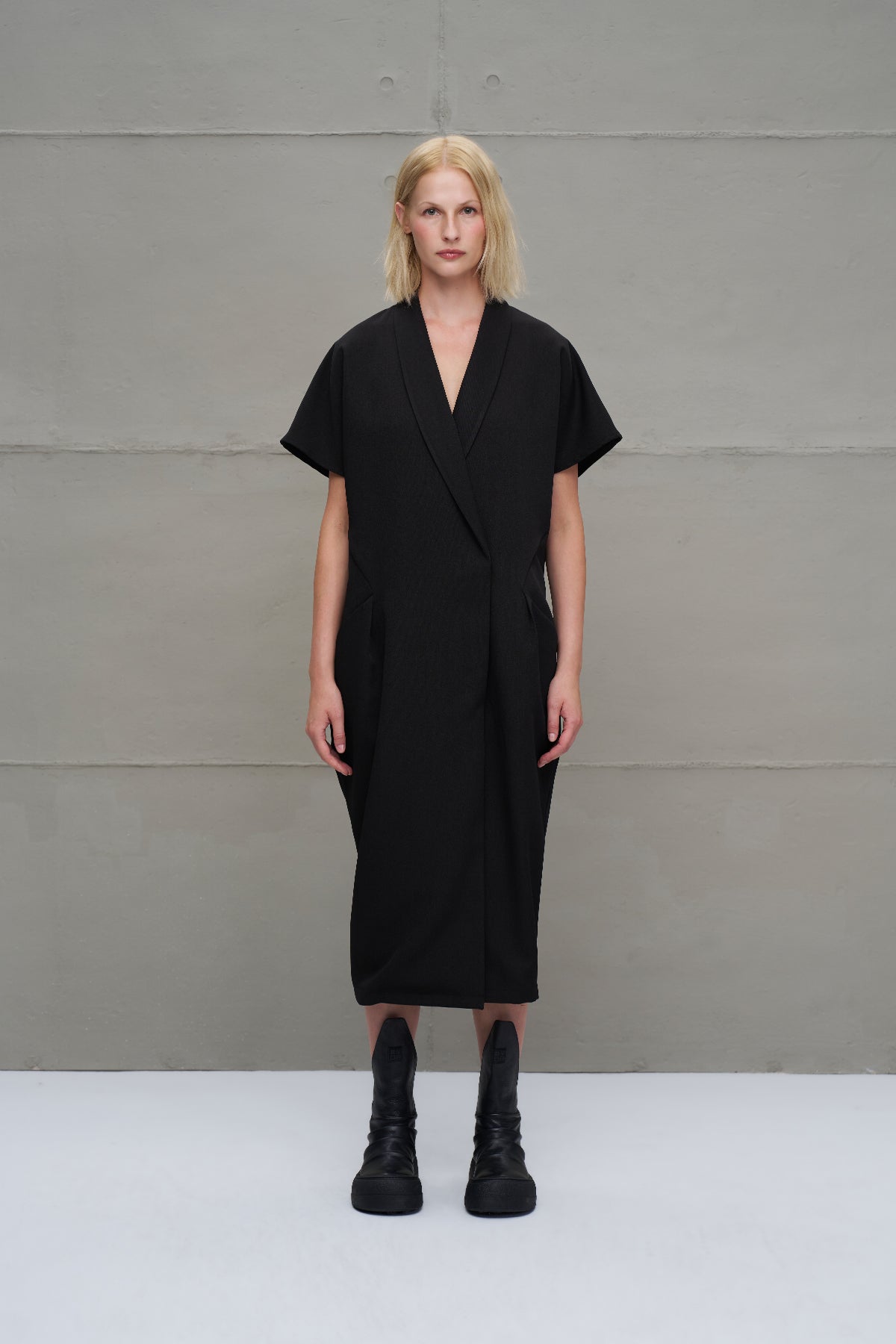 Black Oversize Long Dress 18275