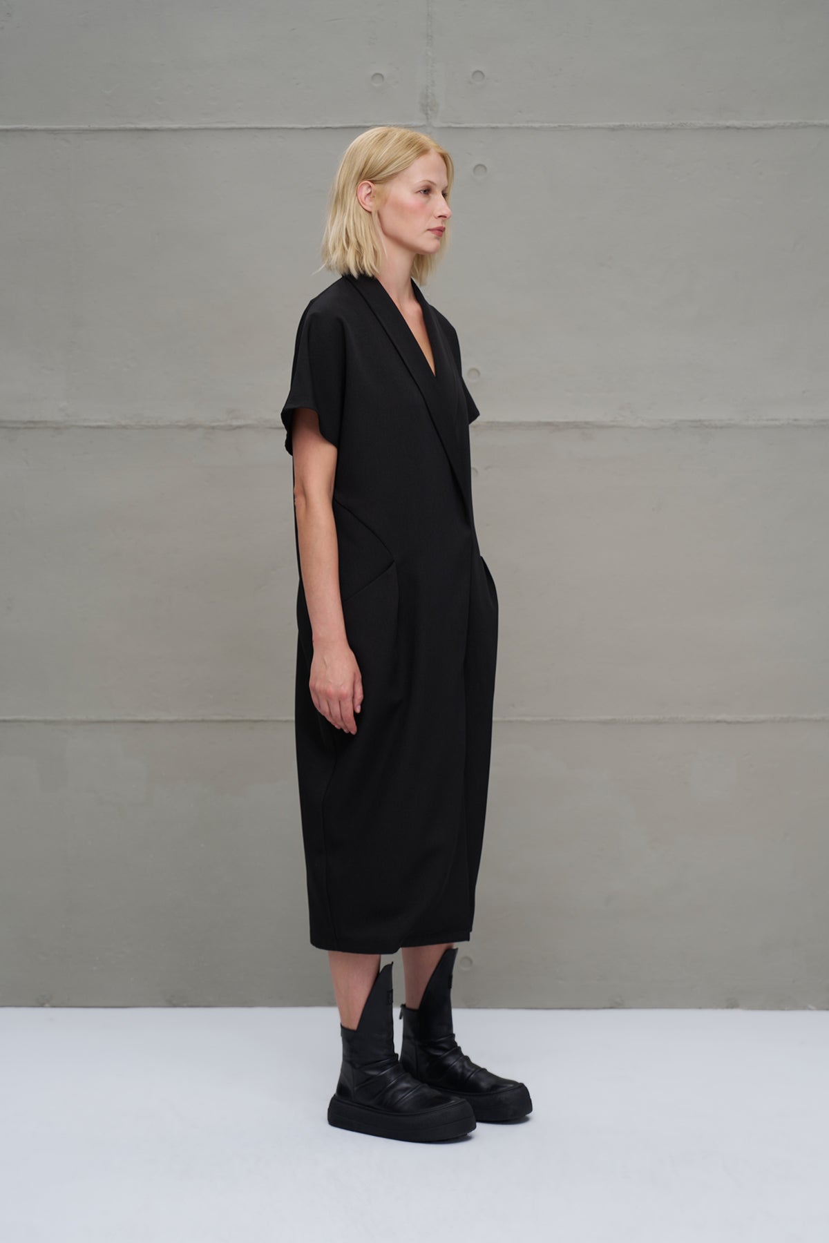 Black Oversize Long Dress 18275