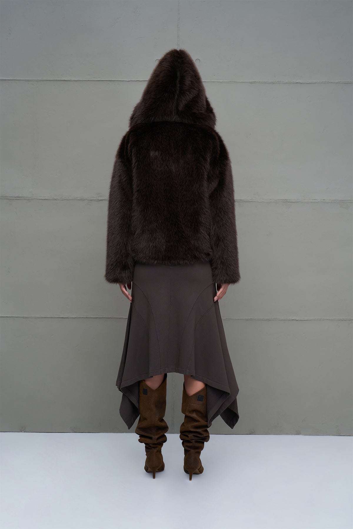 Brown Oversize Short Coat 18293