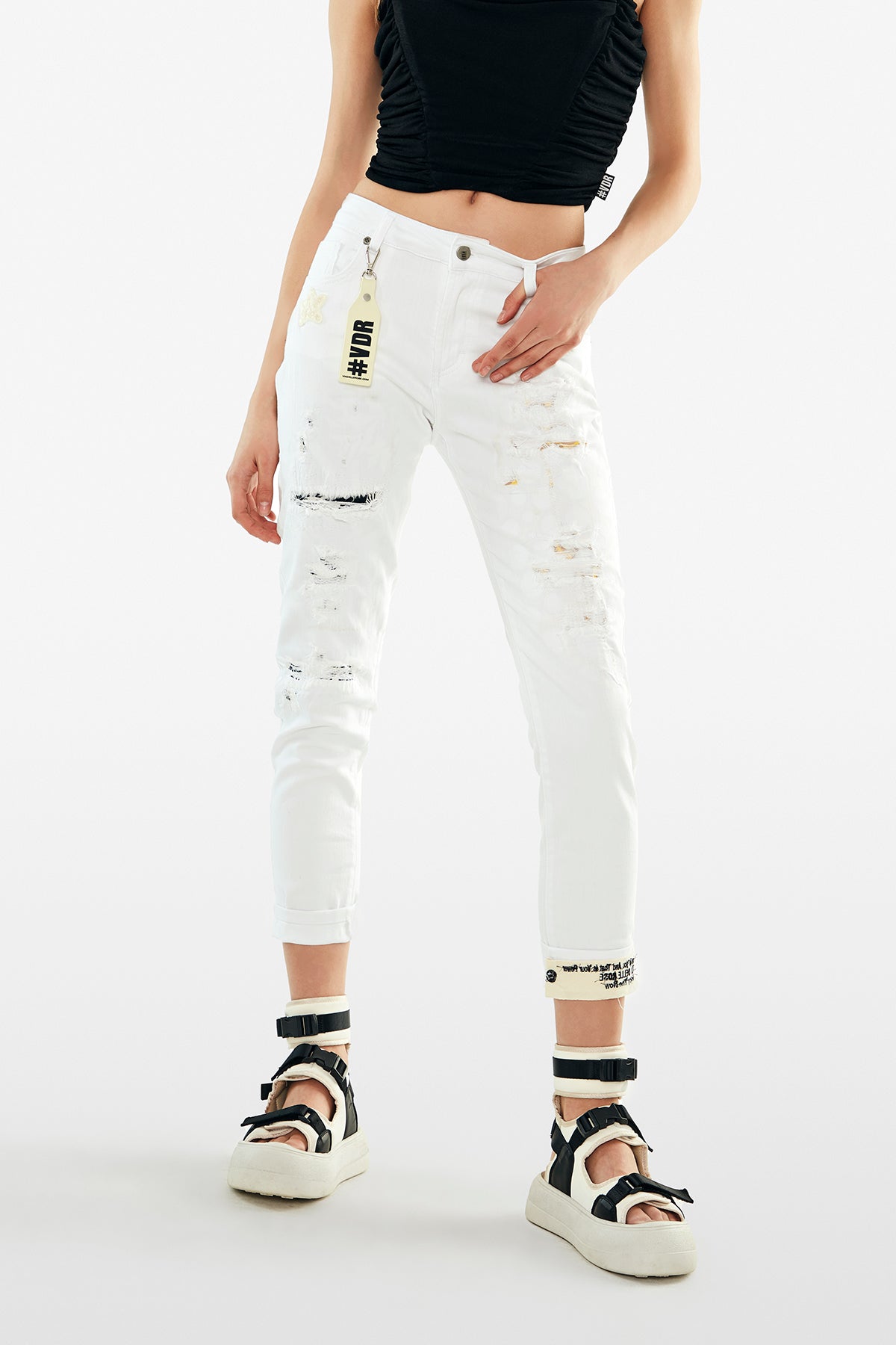 Off White Nero Sandals Win