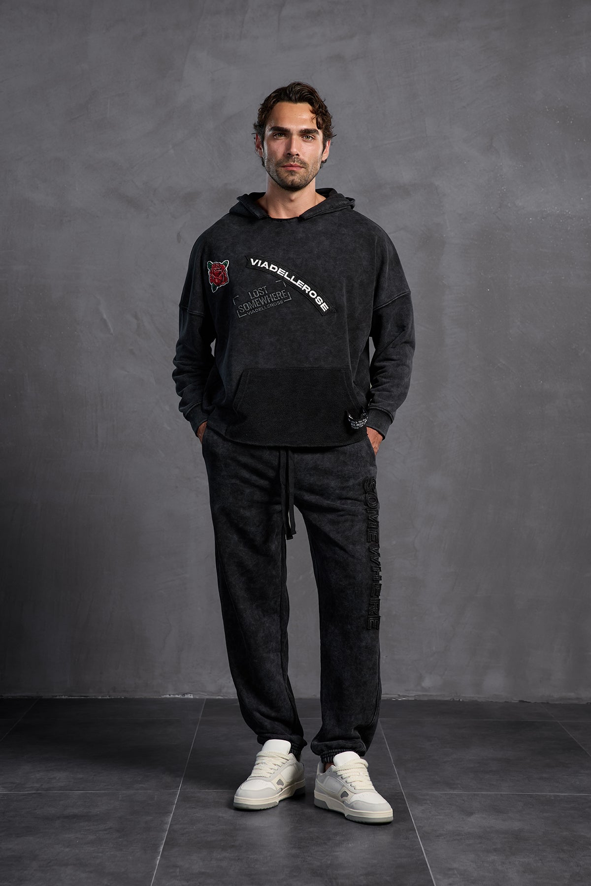 Black Slim Leg Trousers 10005