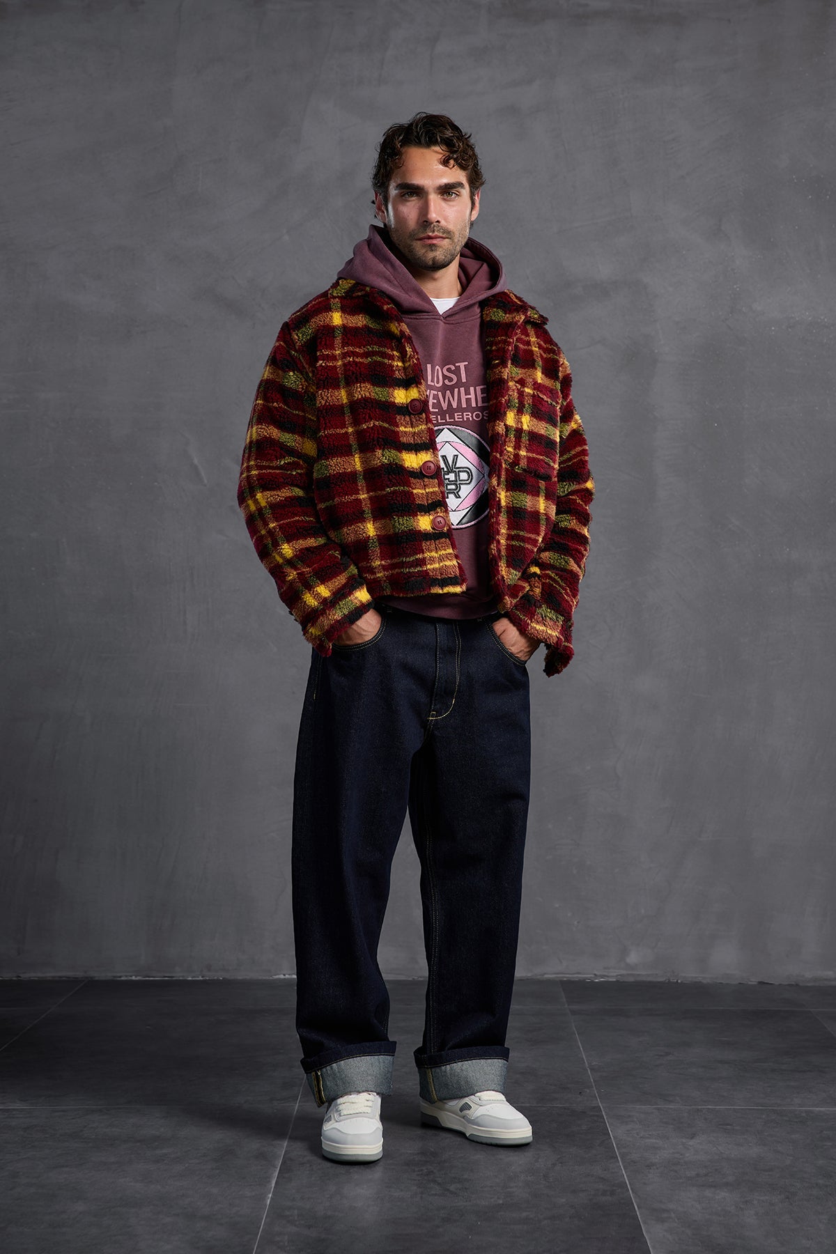 Blue Baggy Trousers 10016