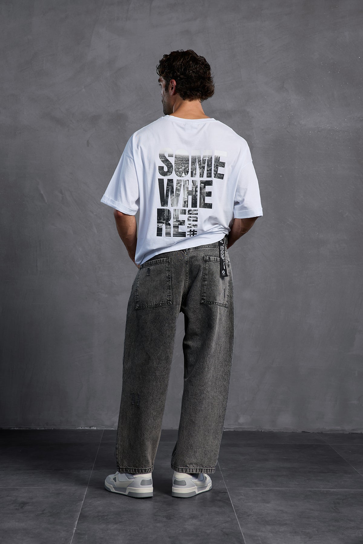 Black Baggy Trousers 10017