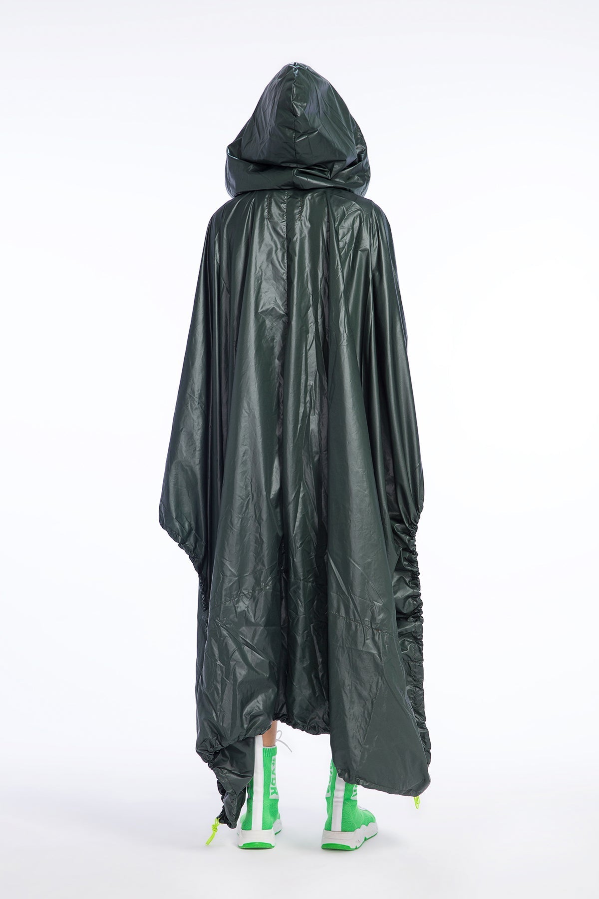 Dark Green Poncho 9183