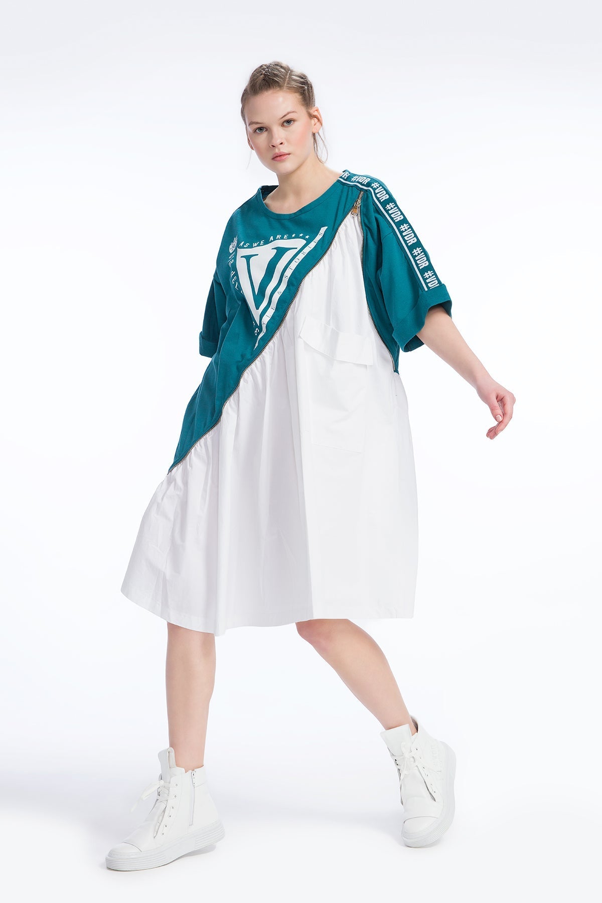 Dark Green Bianco Dress 9273