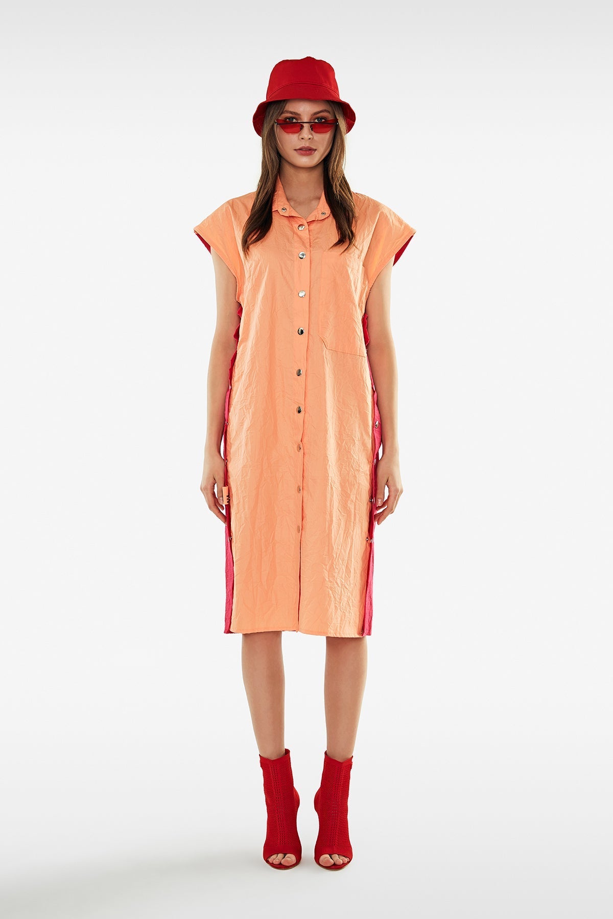 Fuxia Lachs Dress 11061