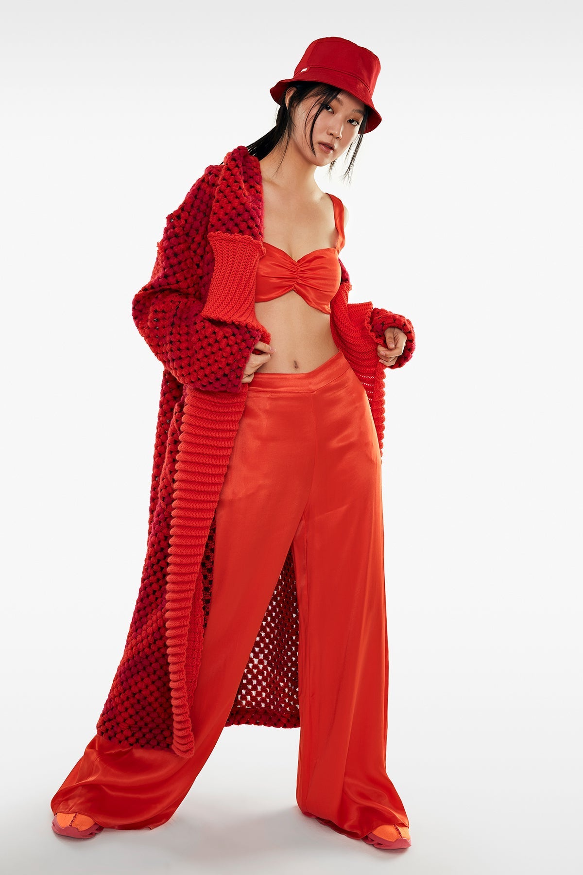 Orange Cardigan 11193