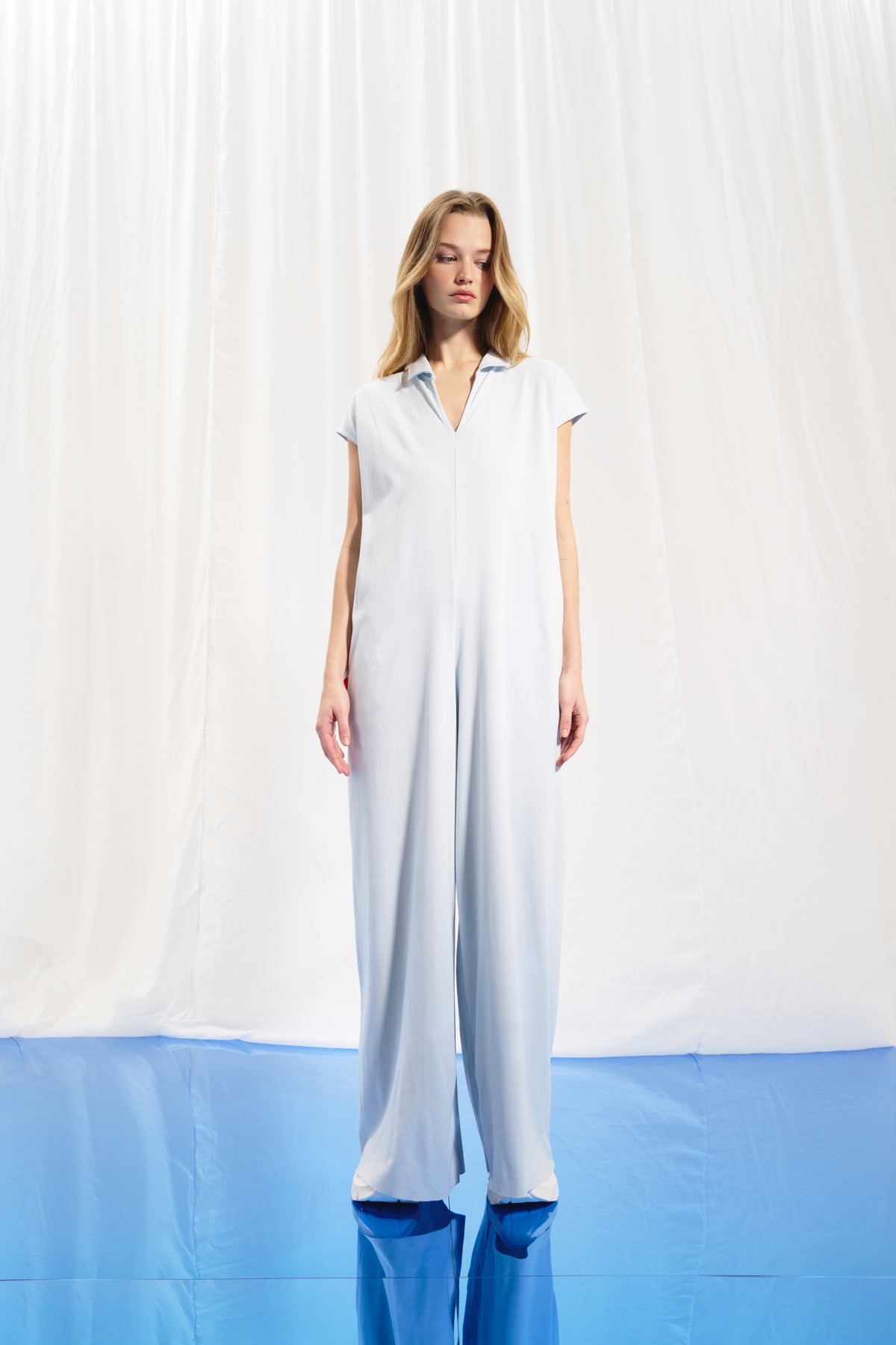 Light Grey Jumpsuit 17004