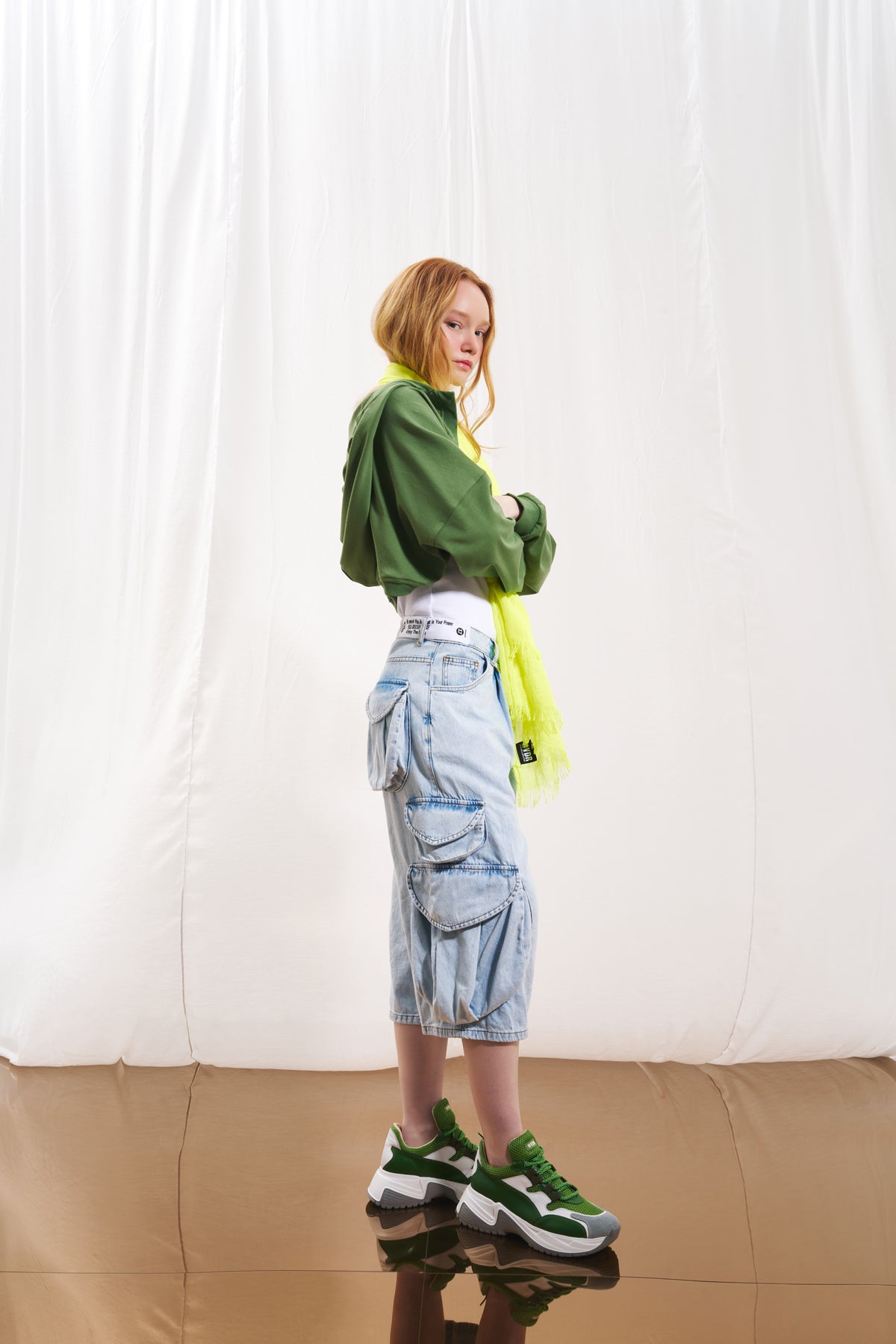 Olive Green Sweatshirt 17006