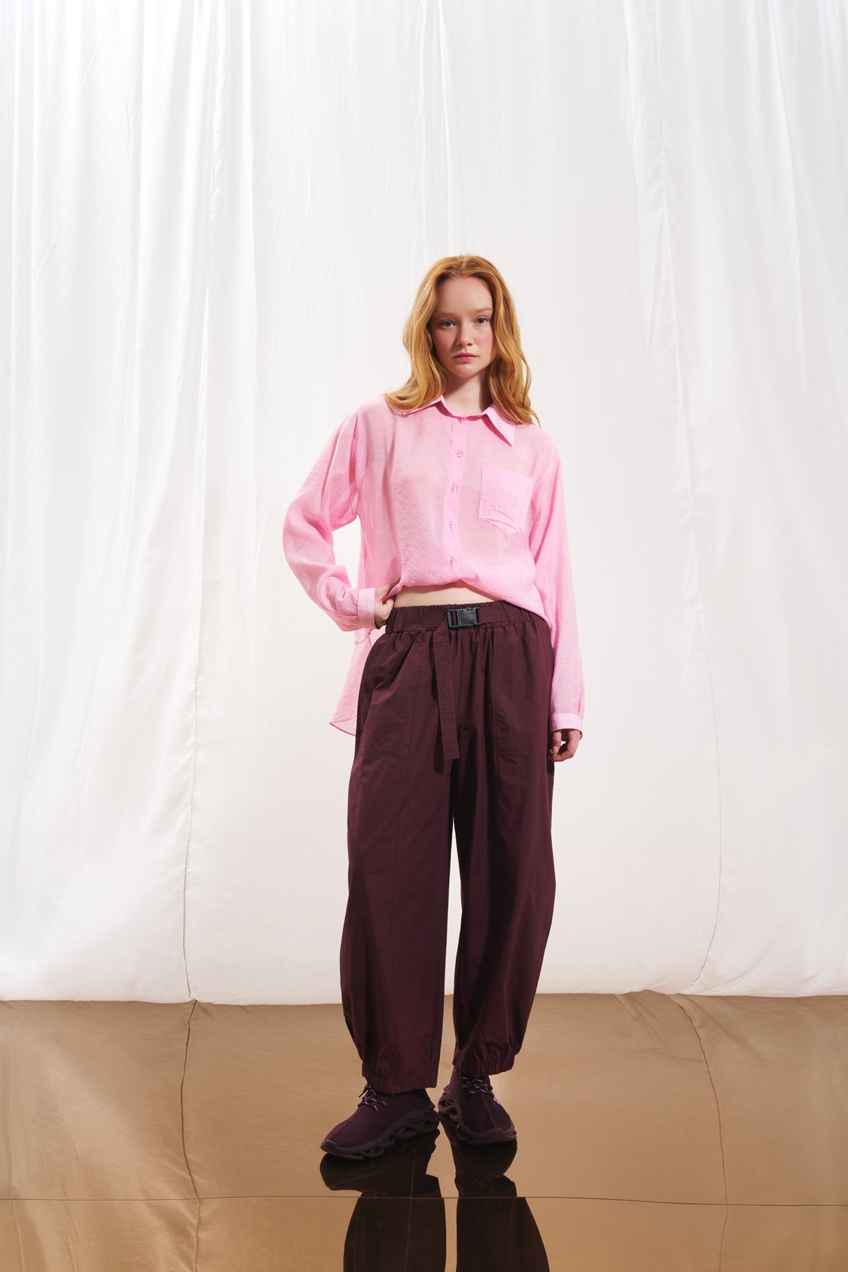 Burgundy Trousers 17108
