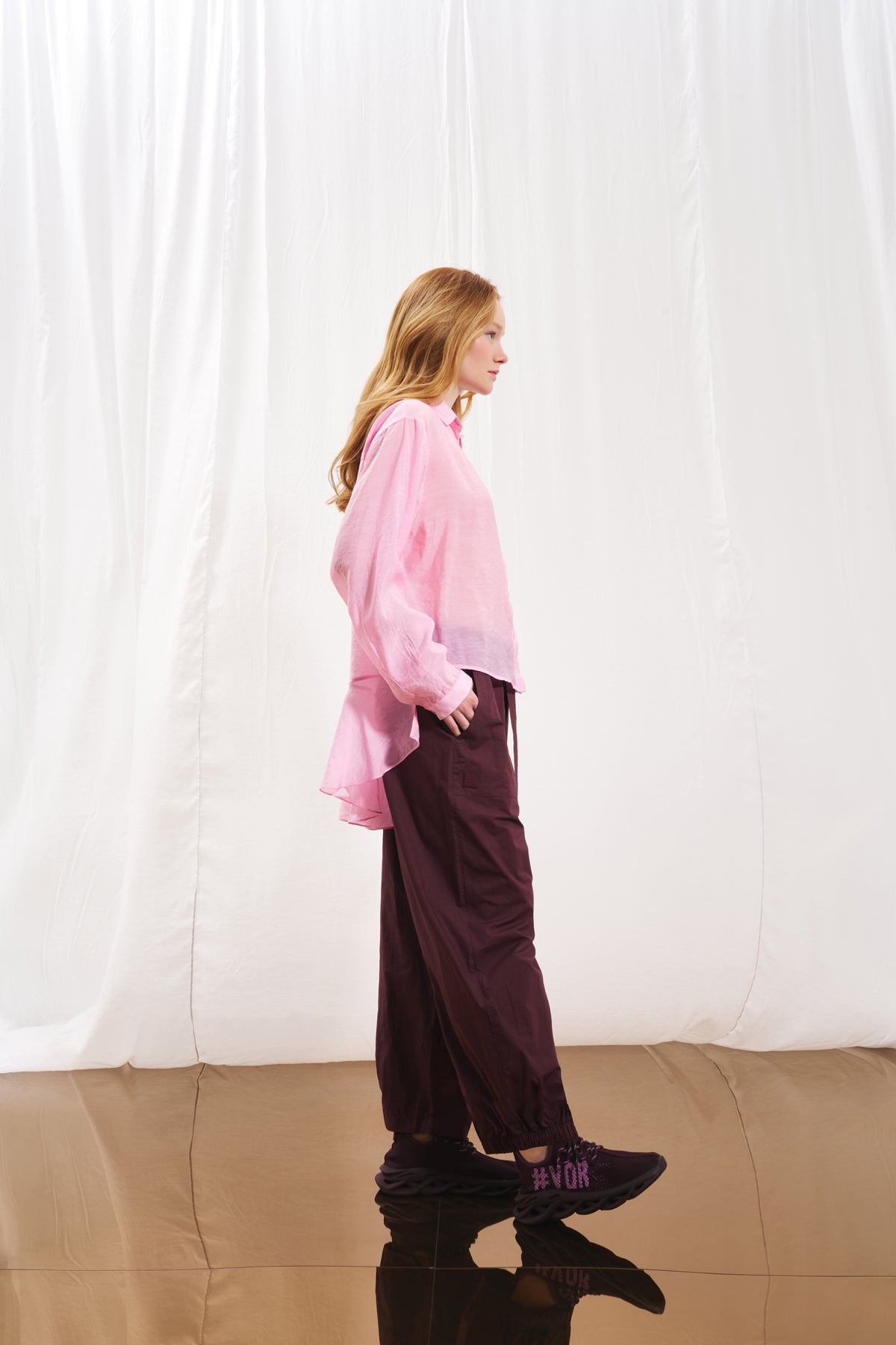 Burgundy Trousers 17108