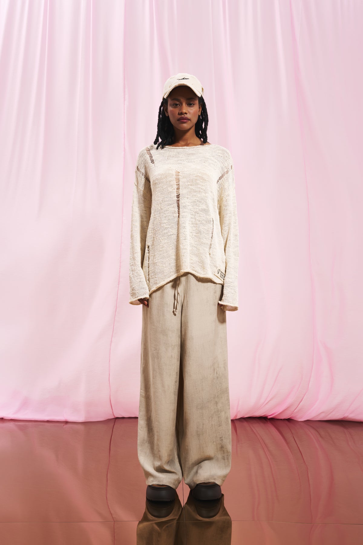 Beige Knit Sweater 17165