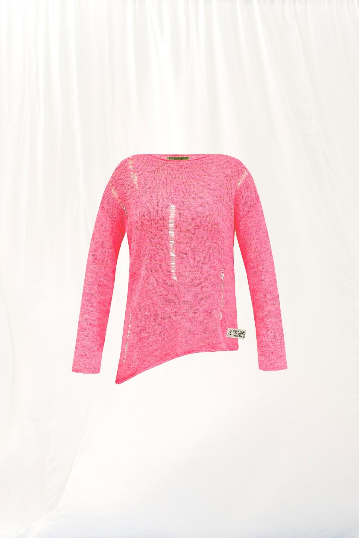 Neon Pink Knit Sweater 17165