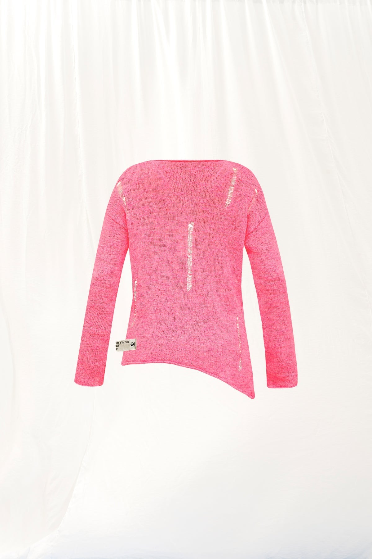 Neon Pink Knit Sweater 17165