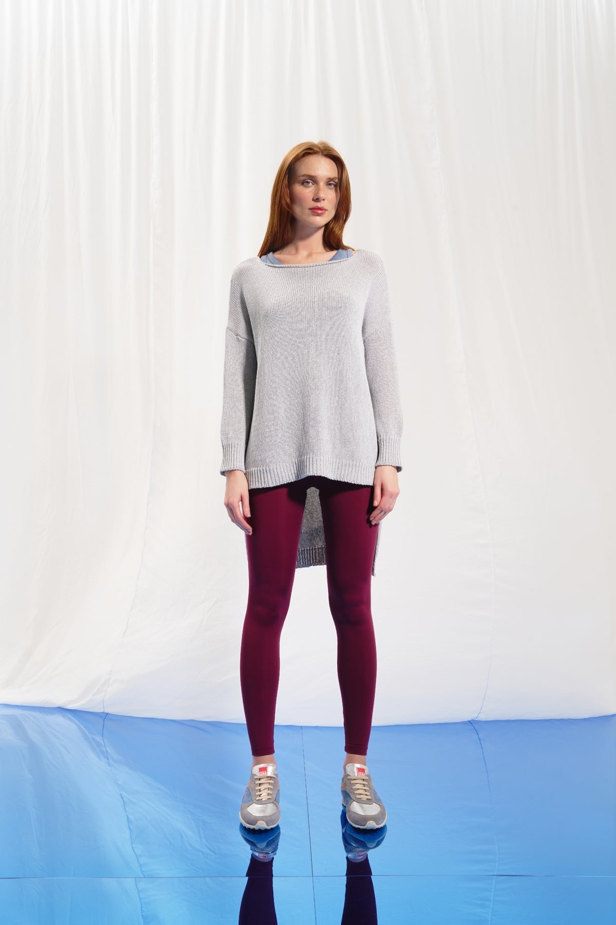 Grey Knit Sweater 17175