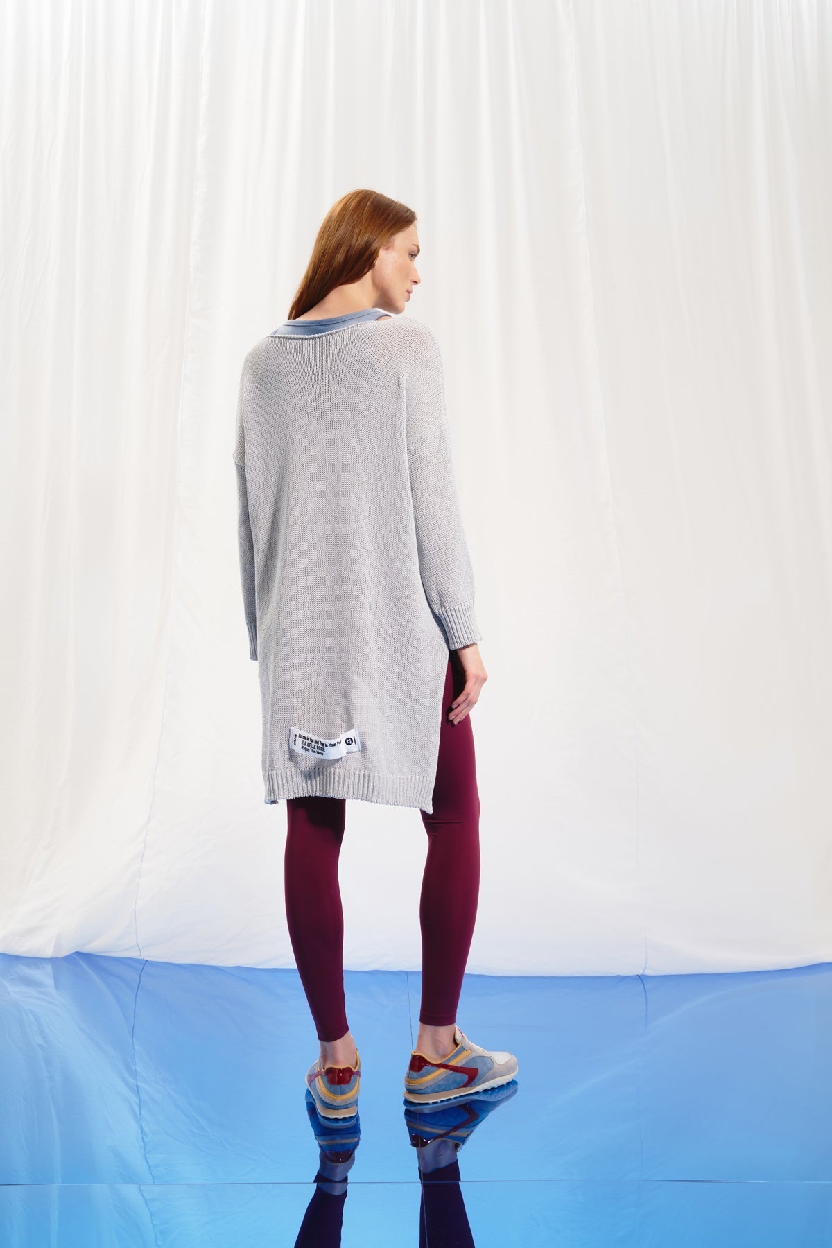 Grey Knit Sweater 17175