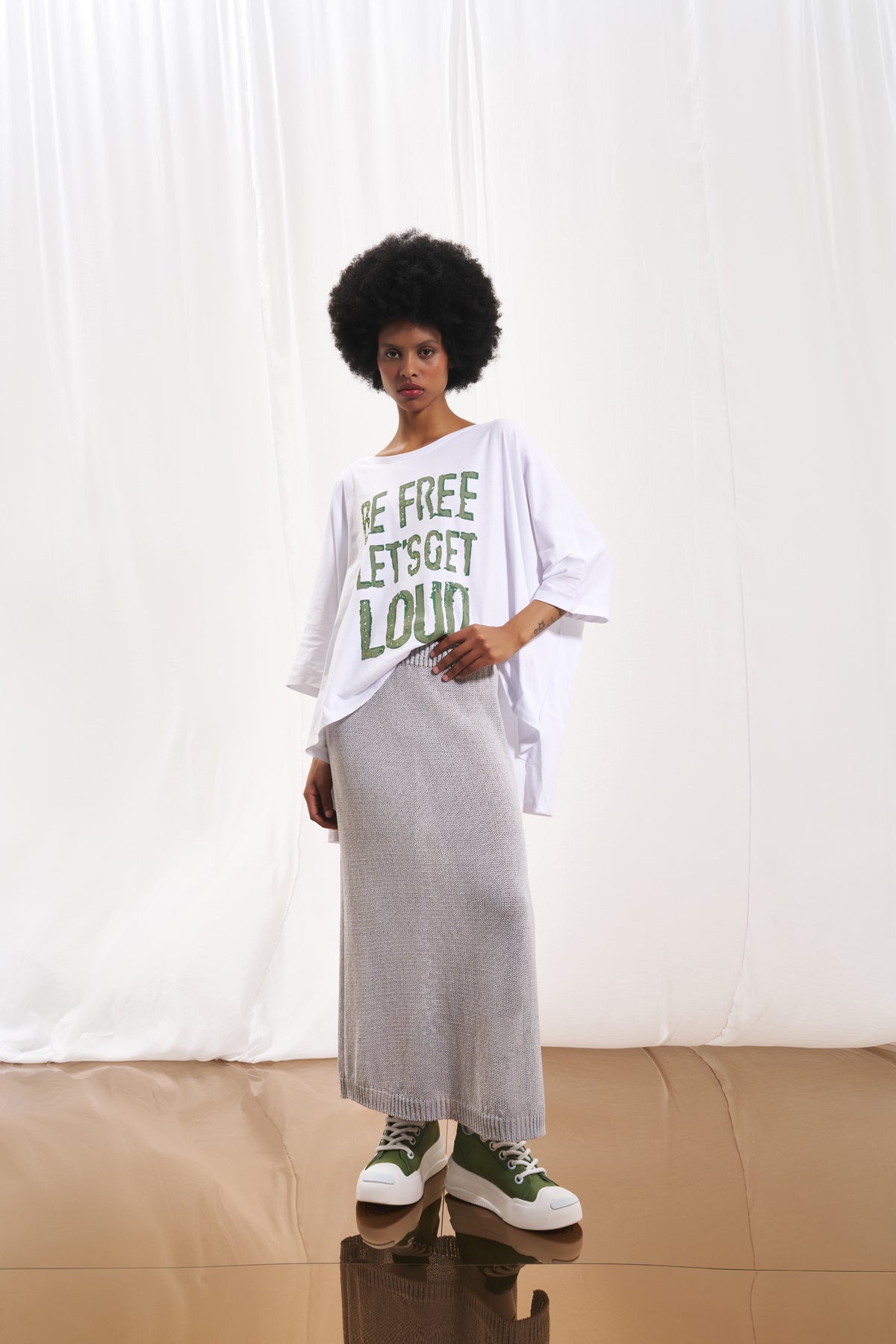 Grey Skirt 17176