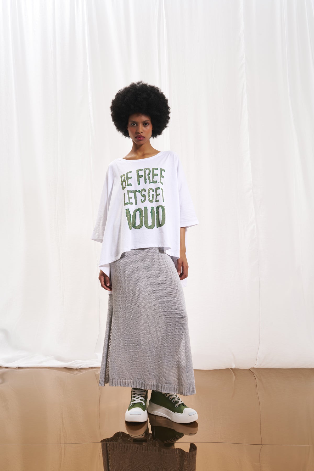 Grey Skirt 17176