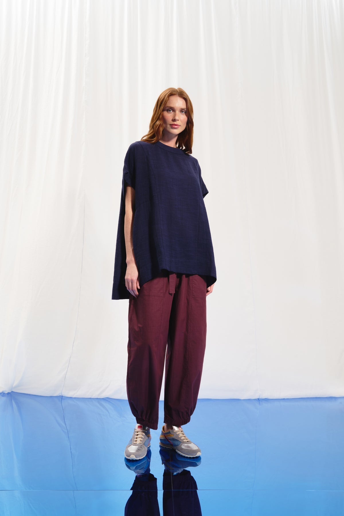 Navy Blue Blouse 17270