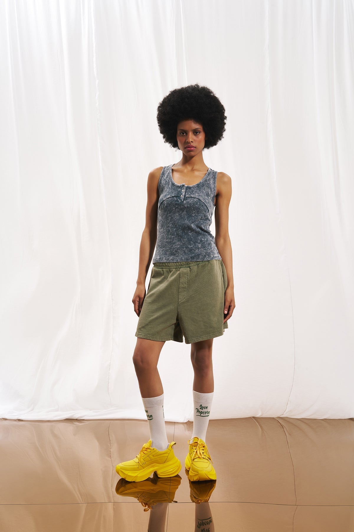 Olive Green Shorts 17323