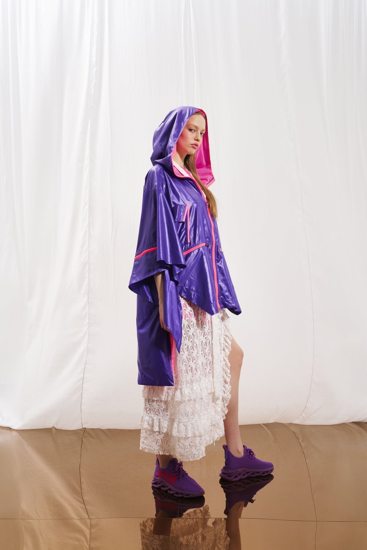 Purple Trench Coat 17327