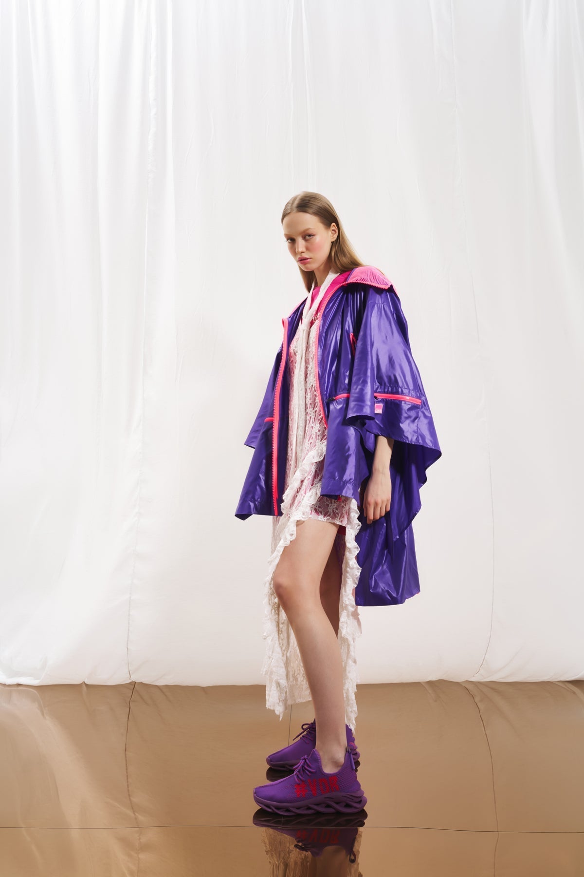 Purple Trench Coat 17327