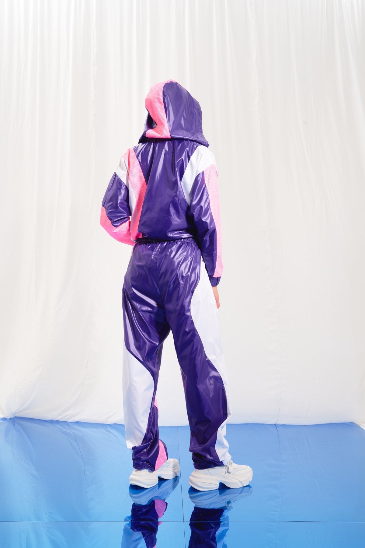 Purple White Jacket 17328