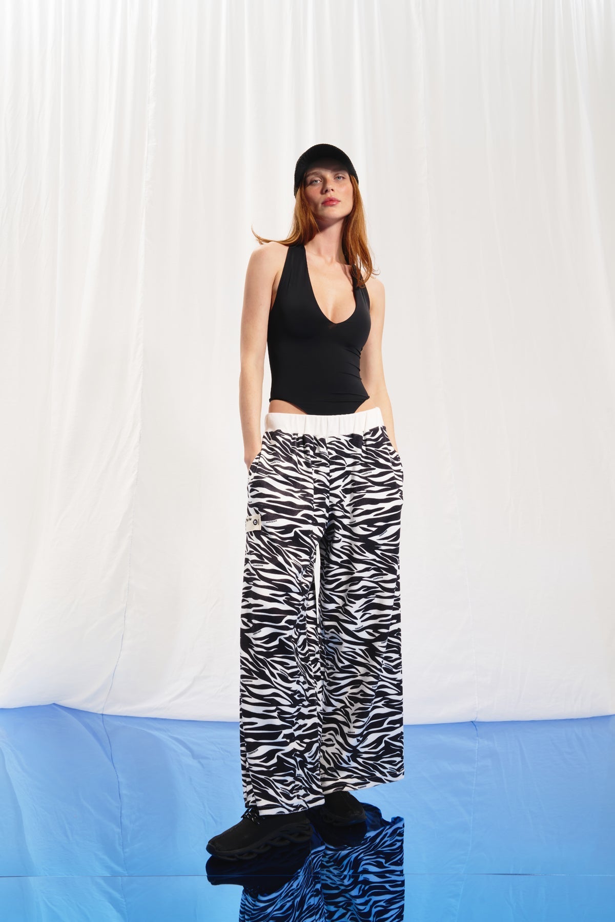 Black Off White Trousers 17350