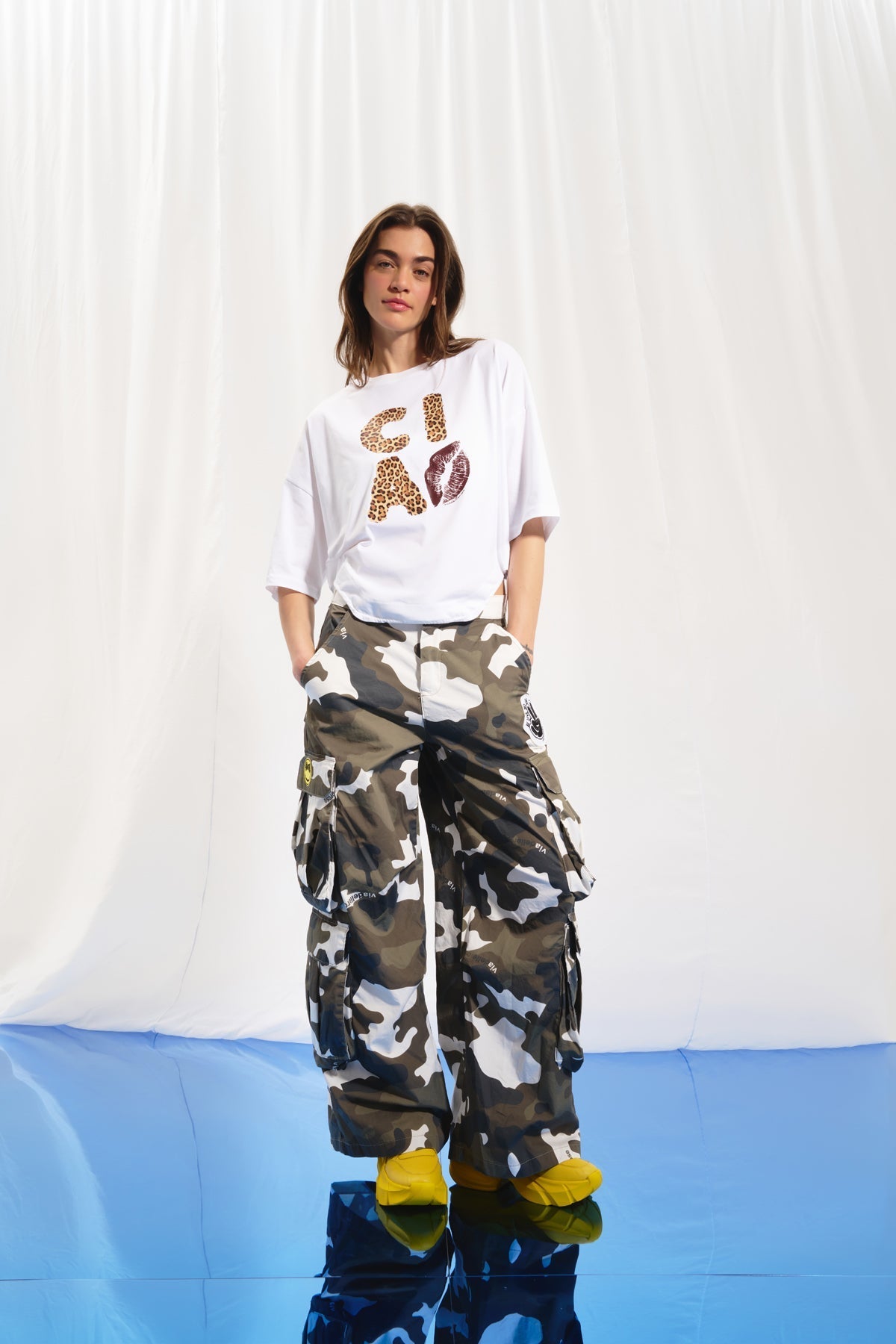 Khaki Camo Perakende Trousers 17364