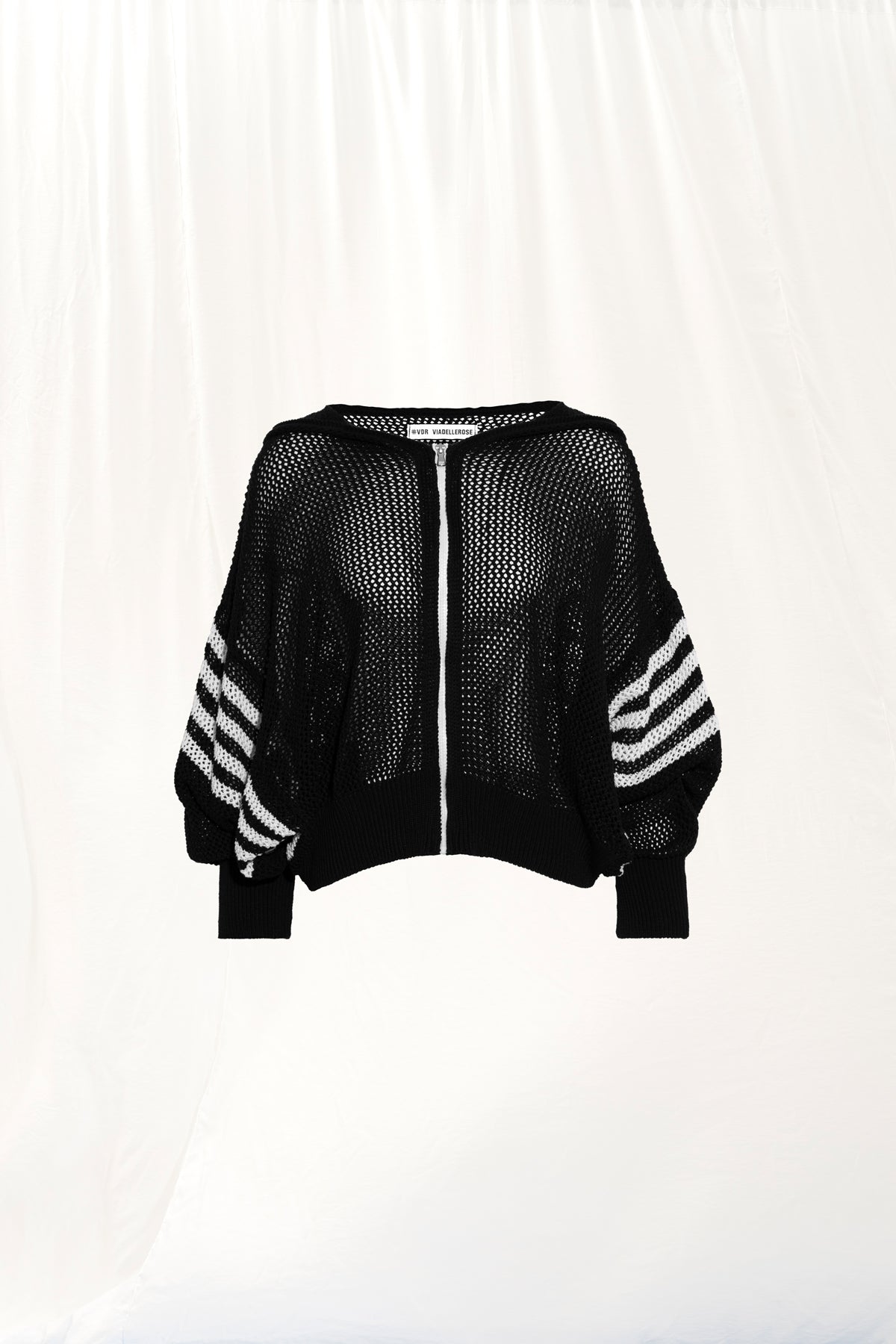 Black Off White Knit Sweater 17382
