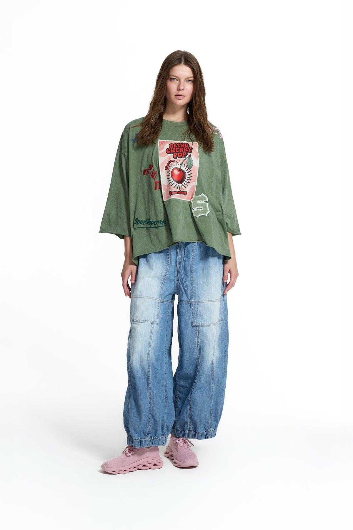 Blue Denim Jogger Trousers 19002