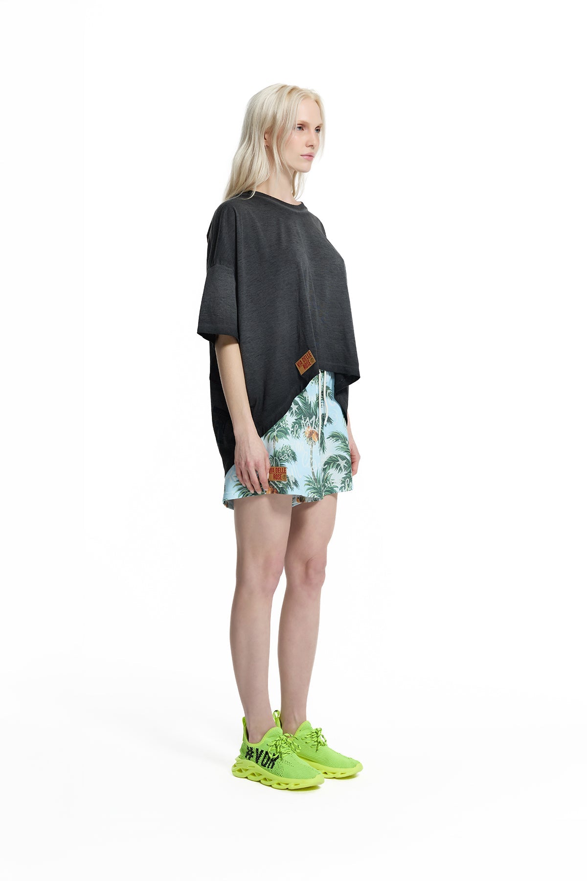 Black Signature Patch Back Oversized T-shirt 19176