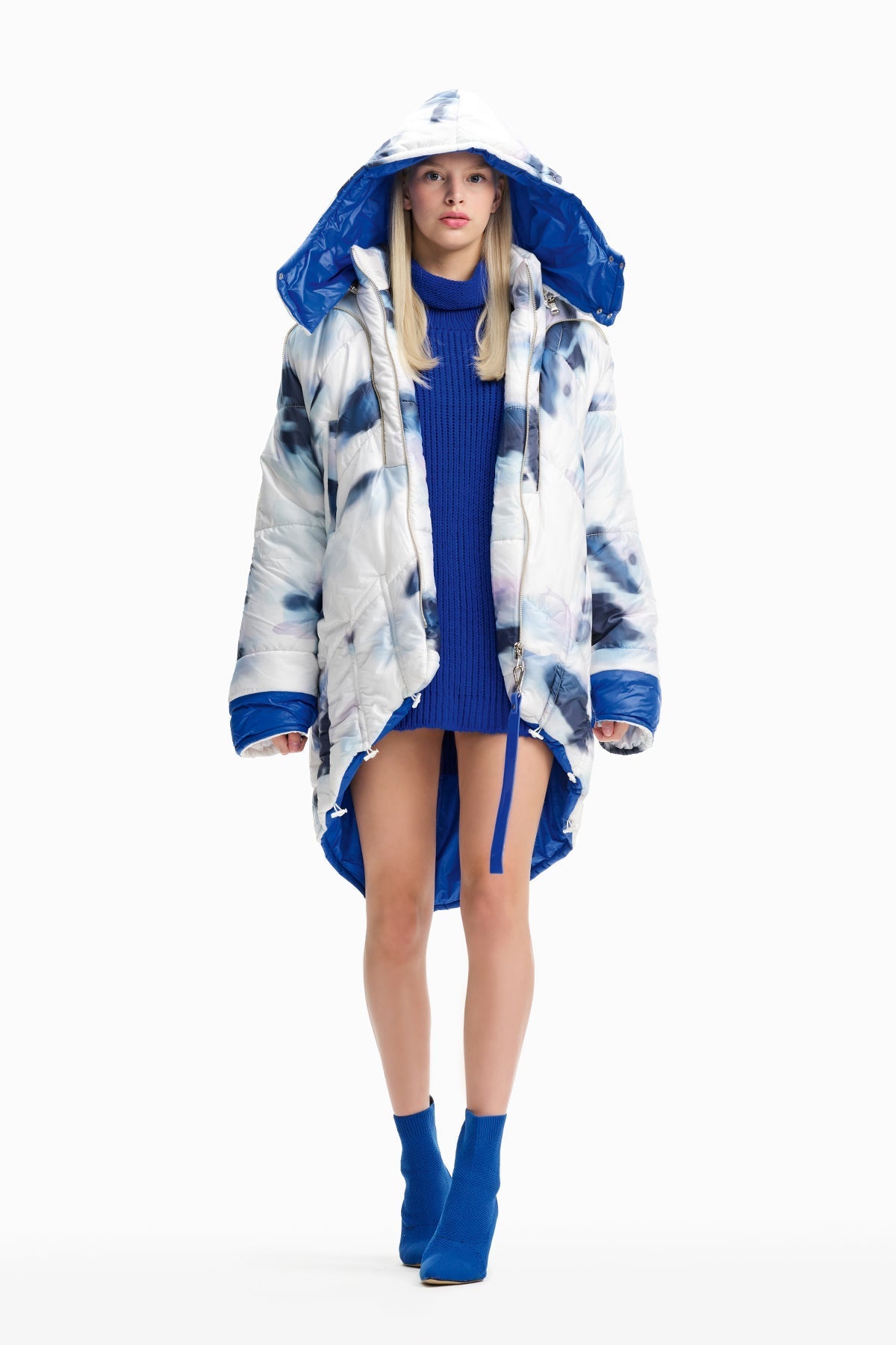 Off White Blu Blouson 10055