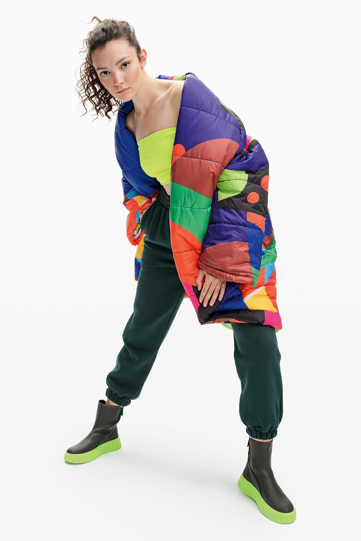Multicolor Blouson 10064