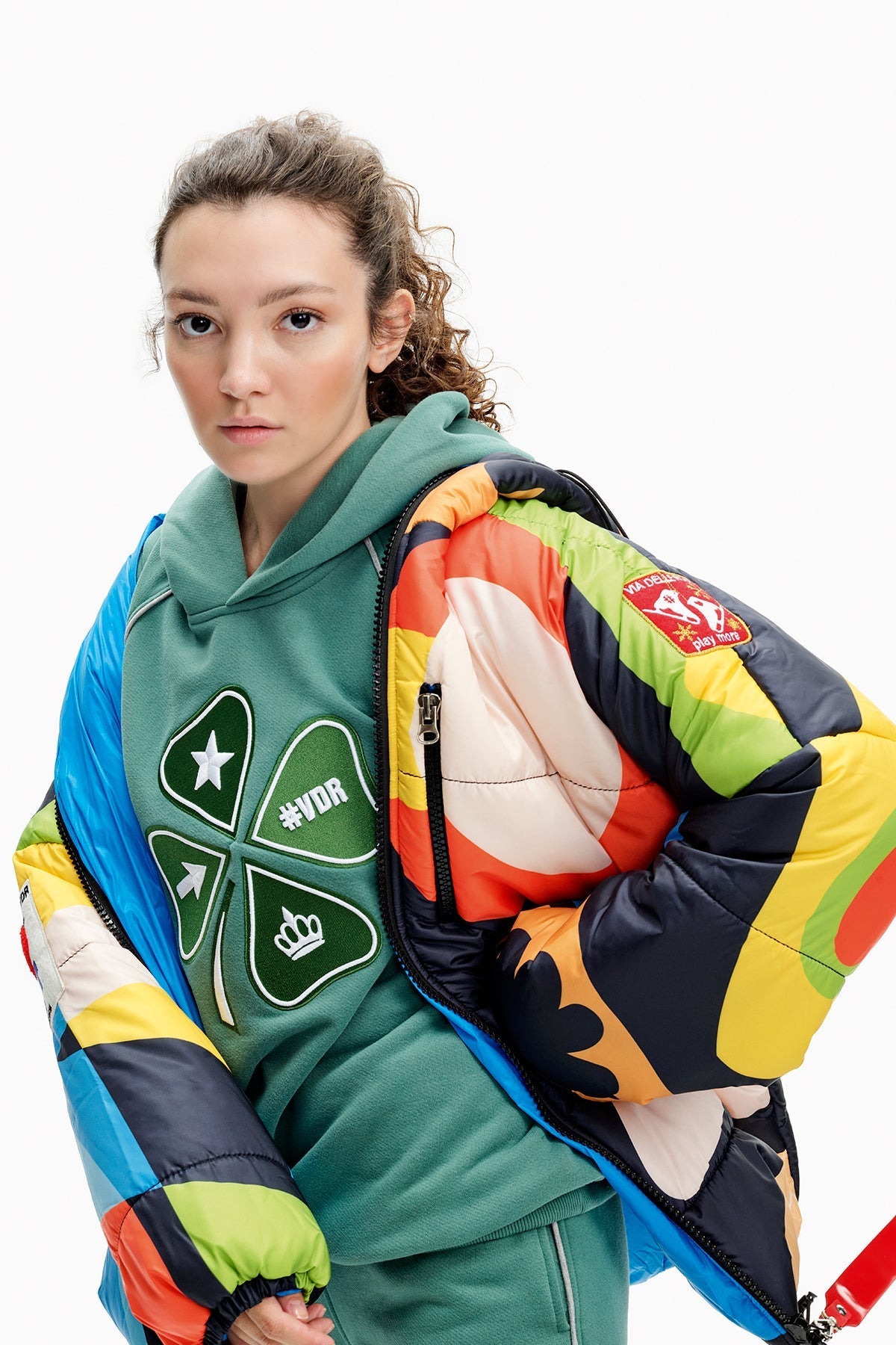 Multicolor Blouson 10065