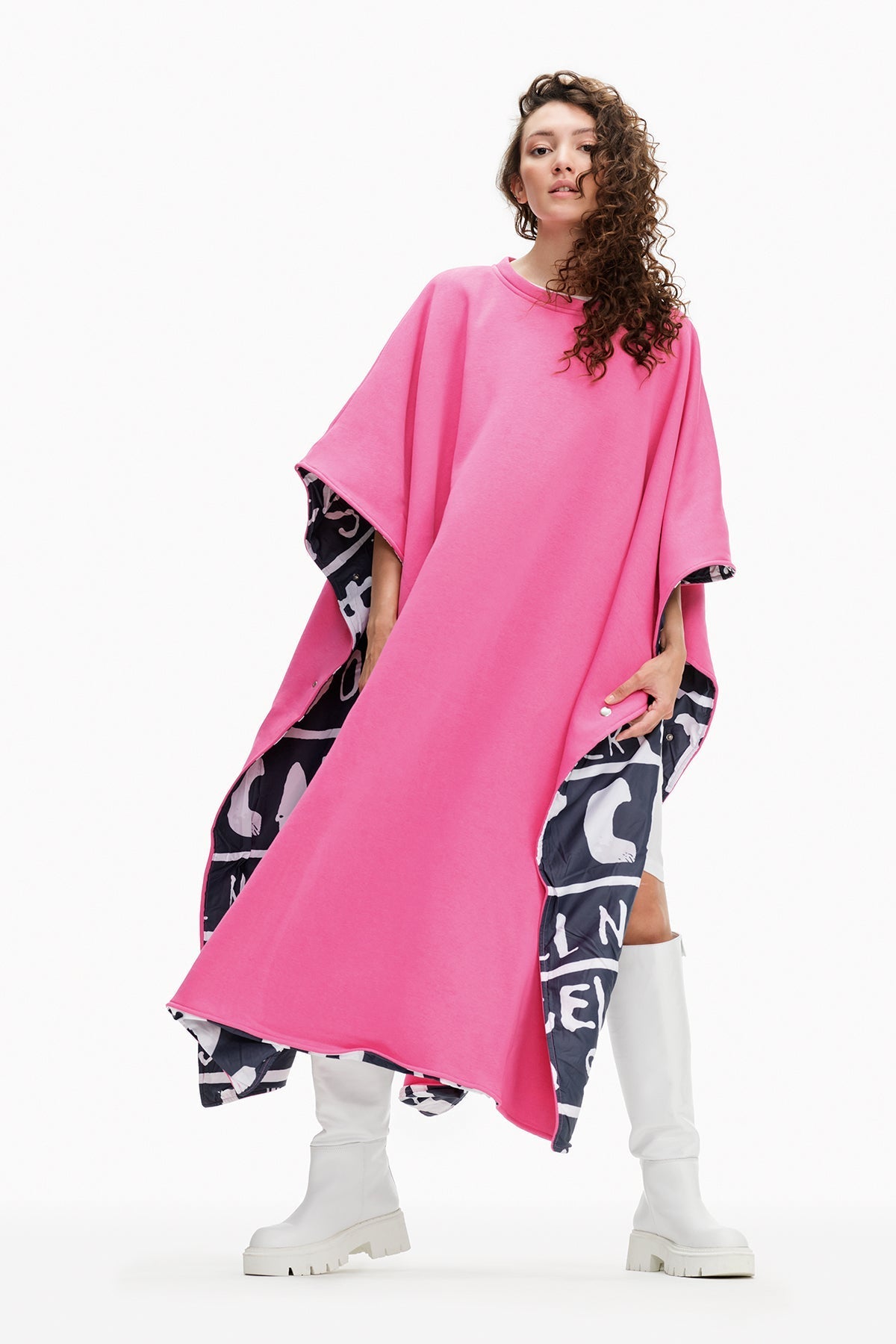 Pink Poncho 10087