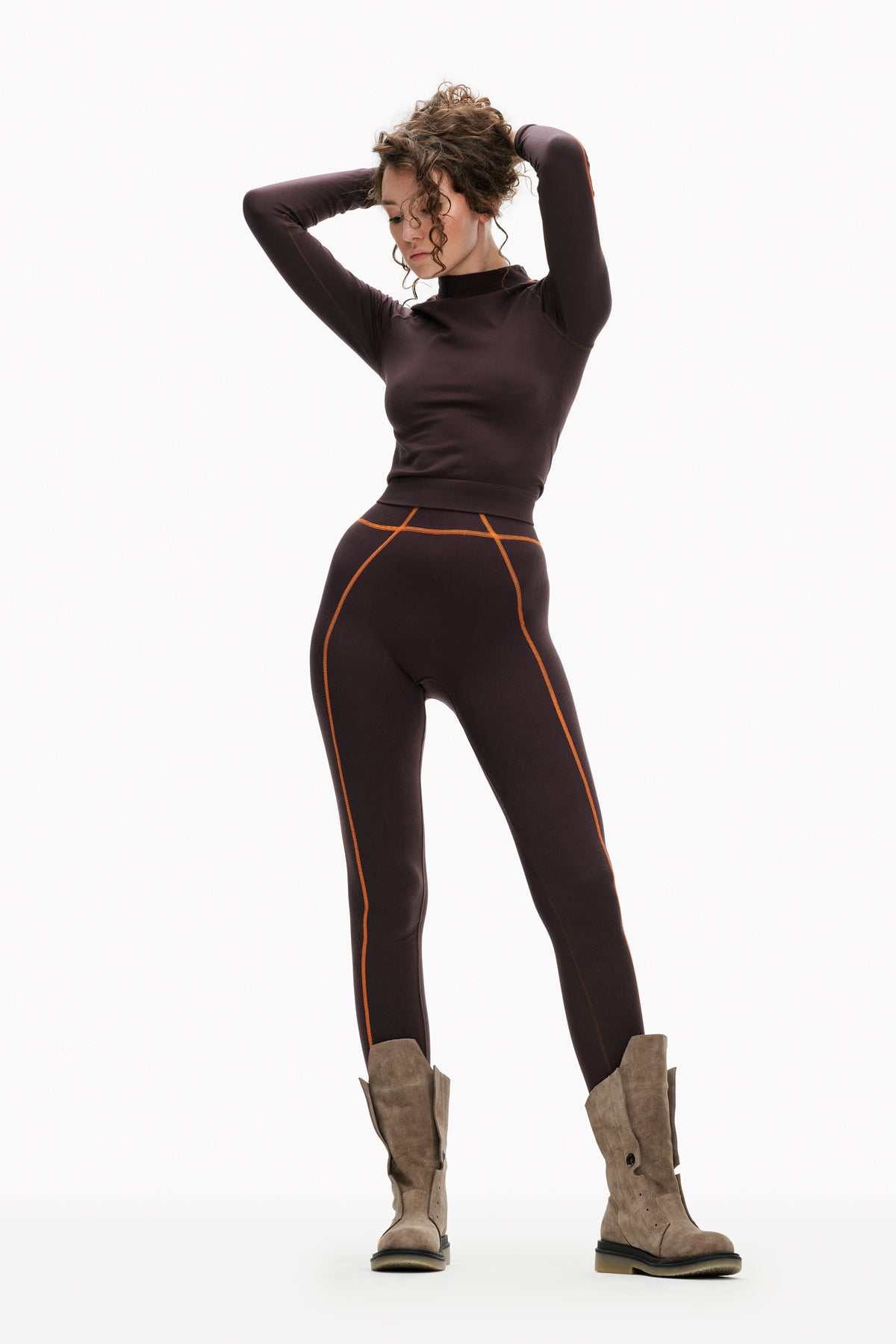 Marrone Leggings 10403