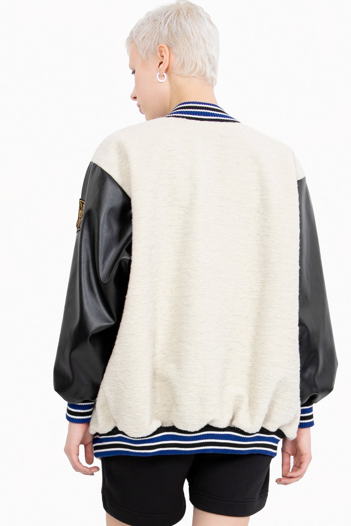 Off White Royal Bomber 10482