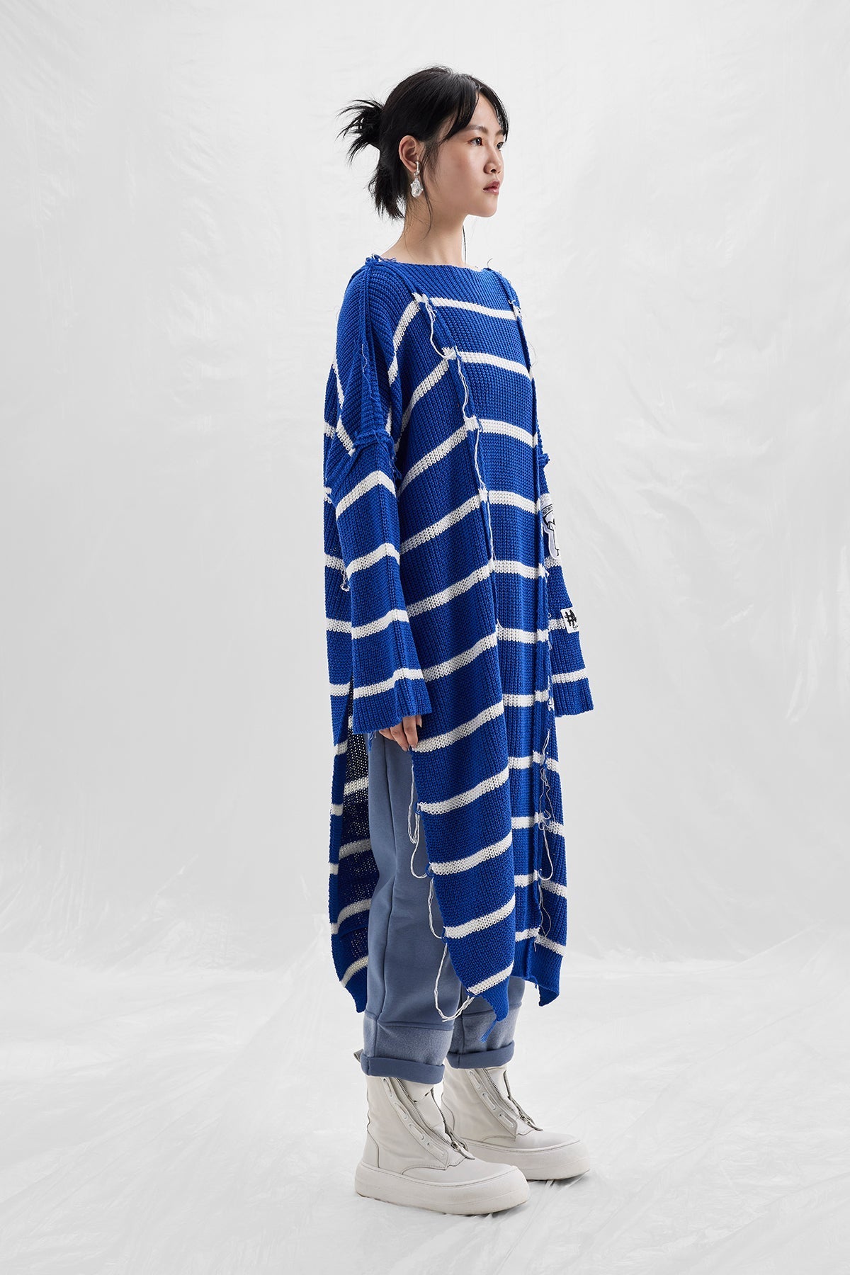 Royal Off White Poncho 14034